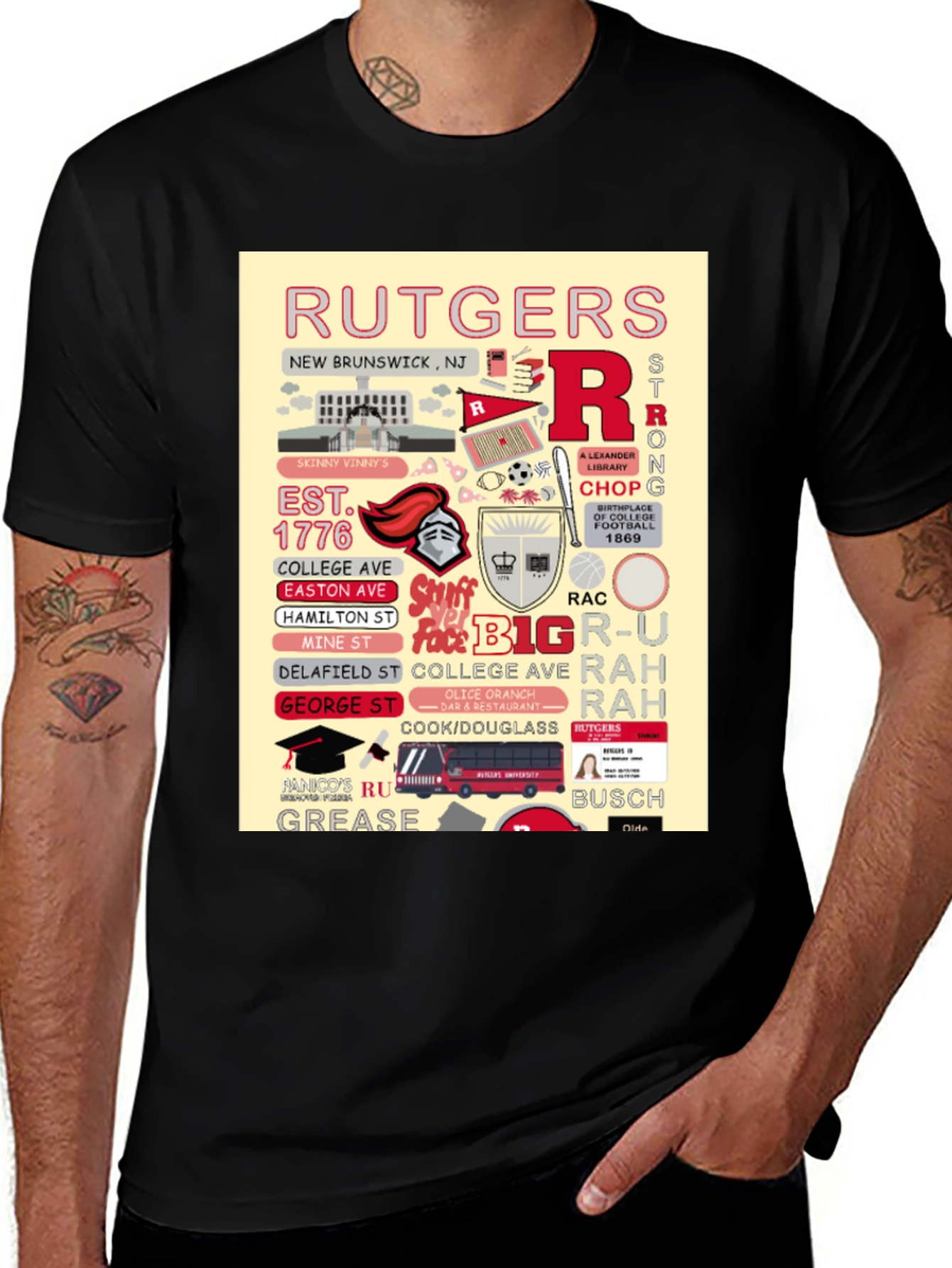 Rutgers University T-Shirt, New Brunswick NJ, College Pride