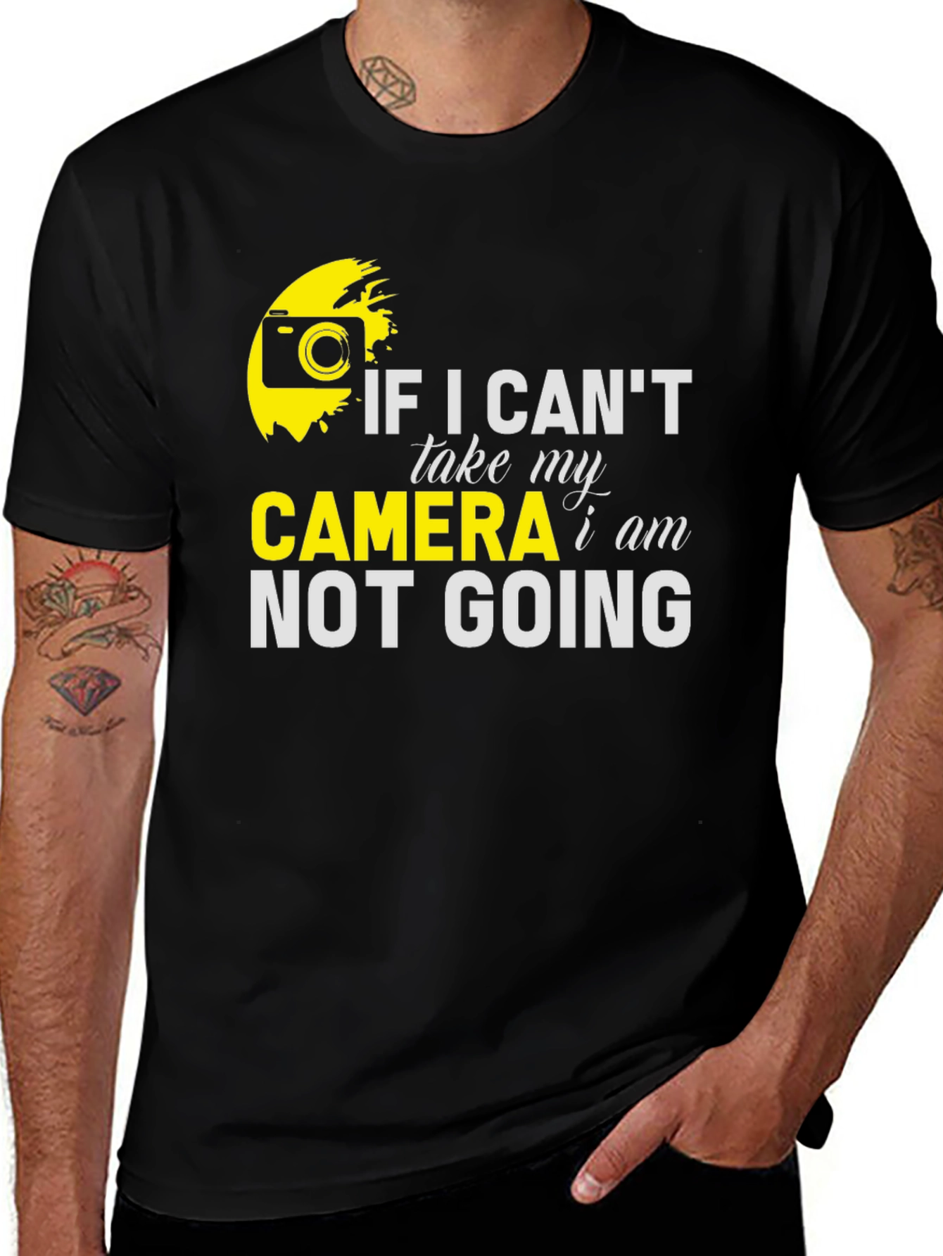 Variant 7 of Camera Lover T-Shirt - If I Can't Take My Camera