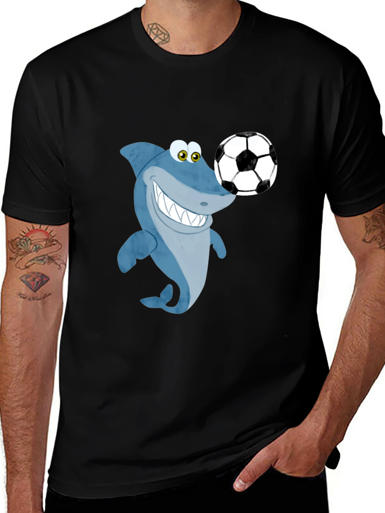 Variant 26 of Shark Soccer T-Shirt