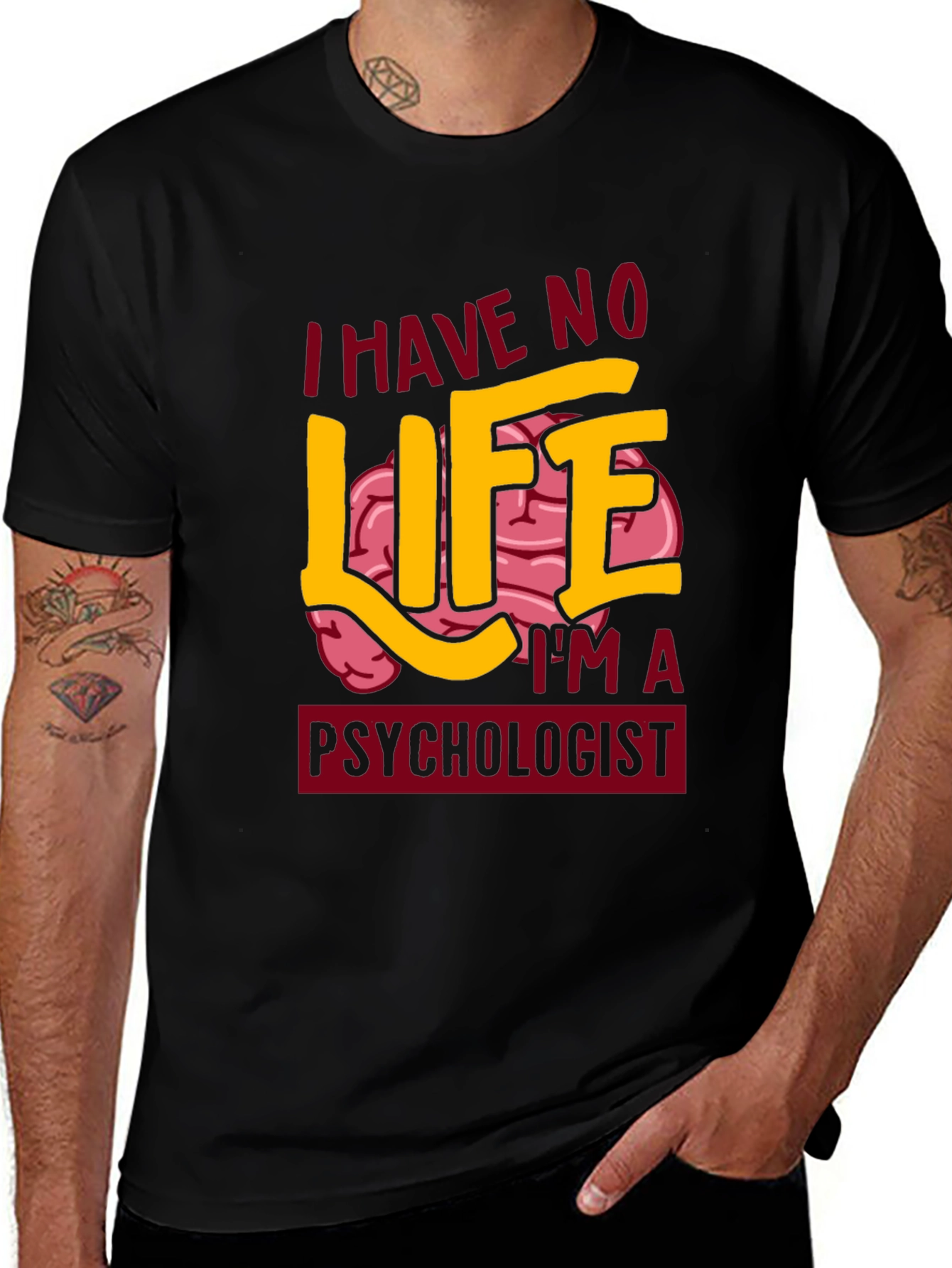 Variant 24 of Psychologist Brain Humor Graphic Tee