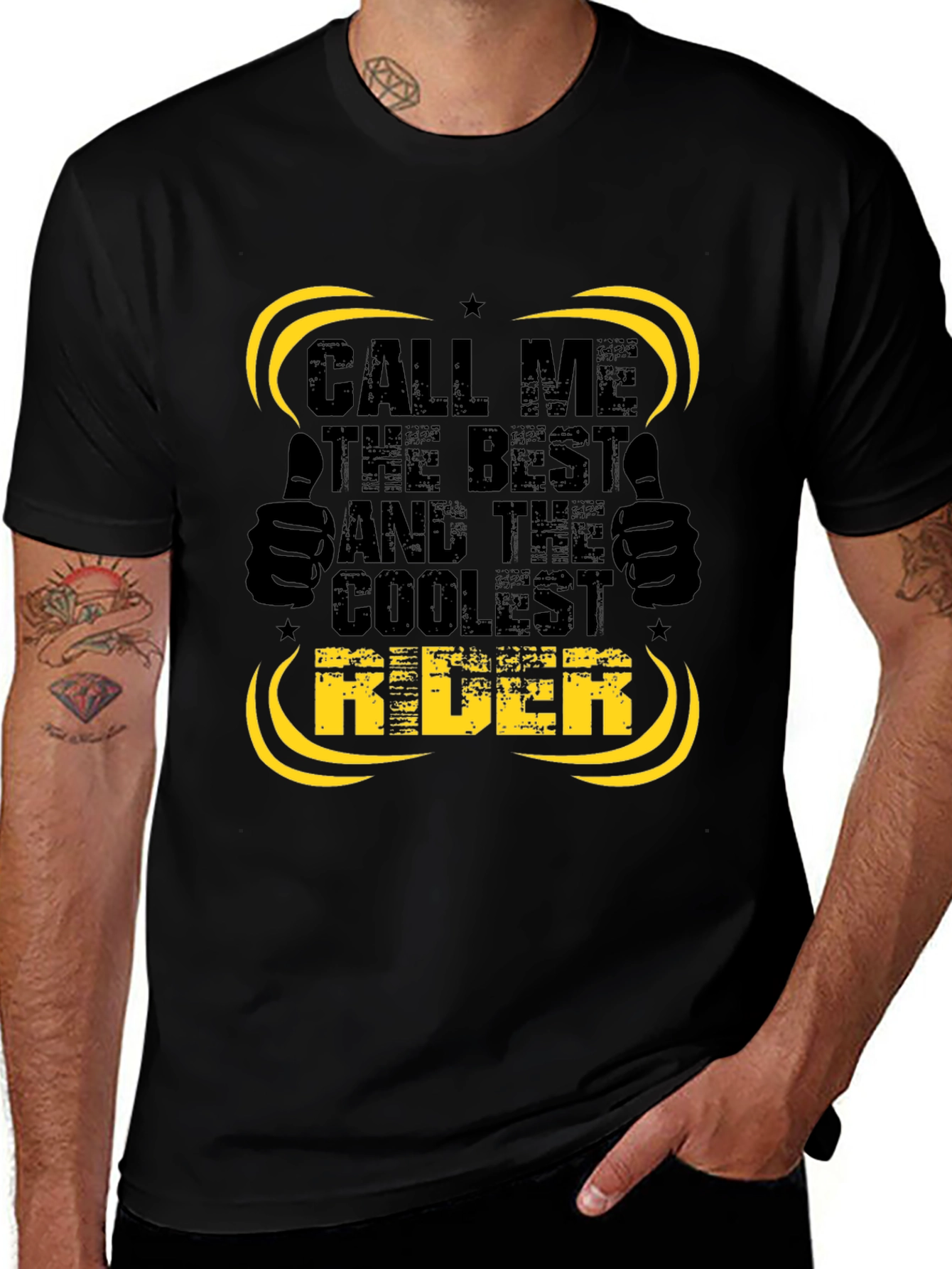 Variant 4 of Best and Coolest Rider Graphic Tee