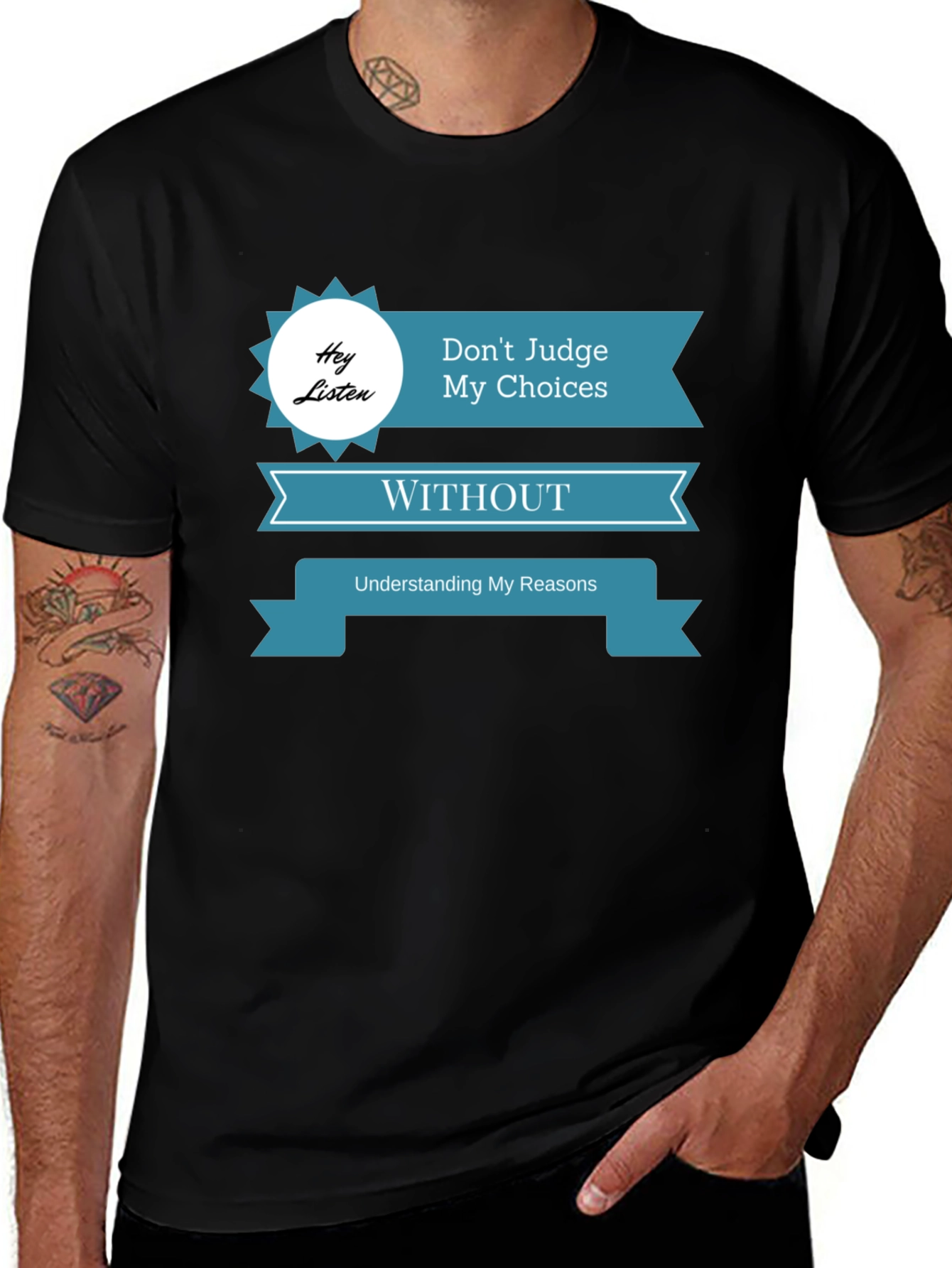 Variant 16 of Don't Judge My Choices Graphic T-Shirt - Black