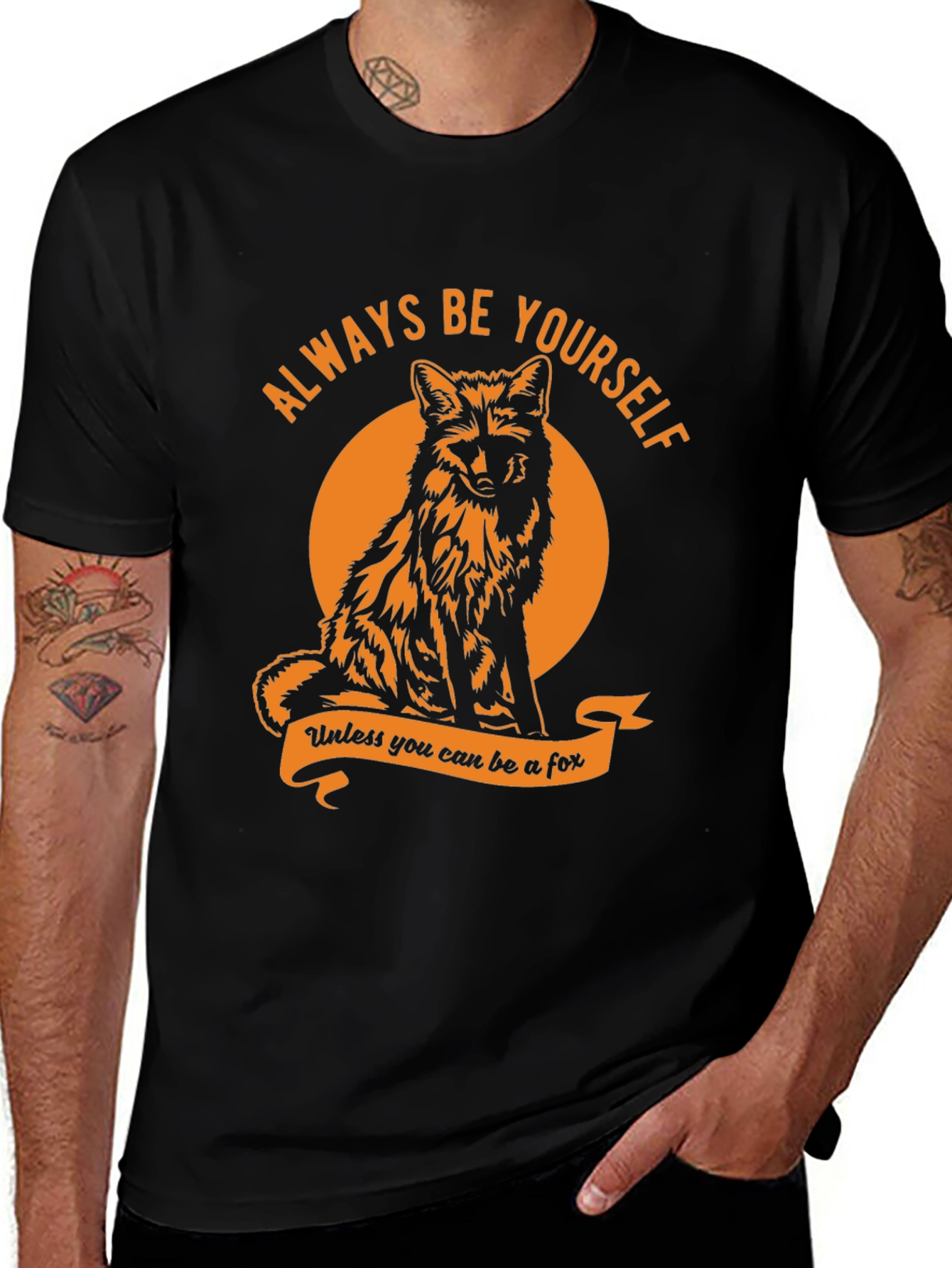 Variant 2 of Always Be Yourself T-Shirt: Fox Graphic Tee