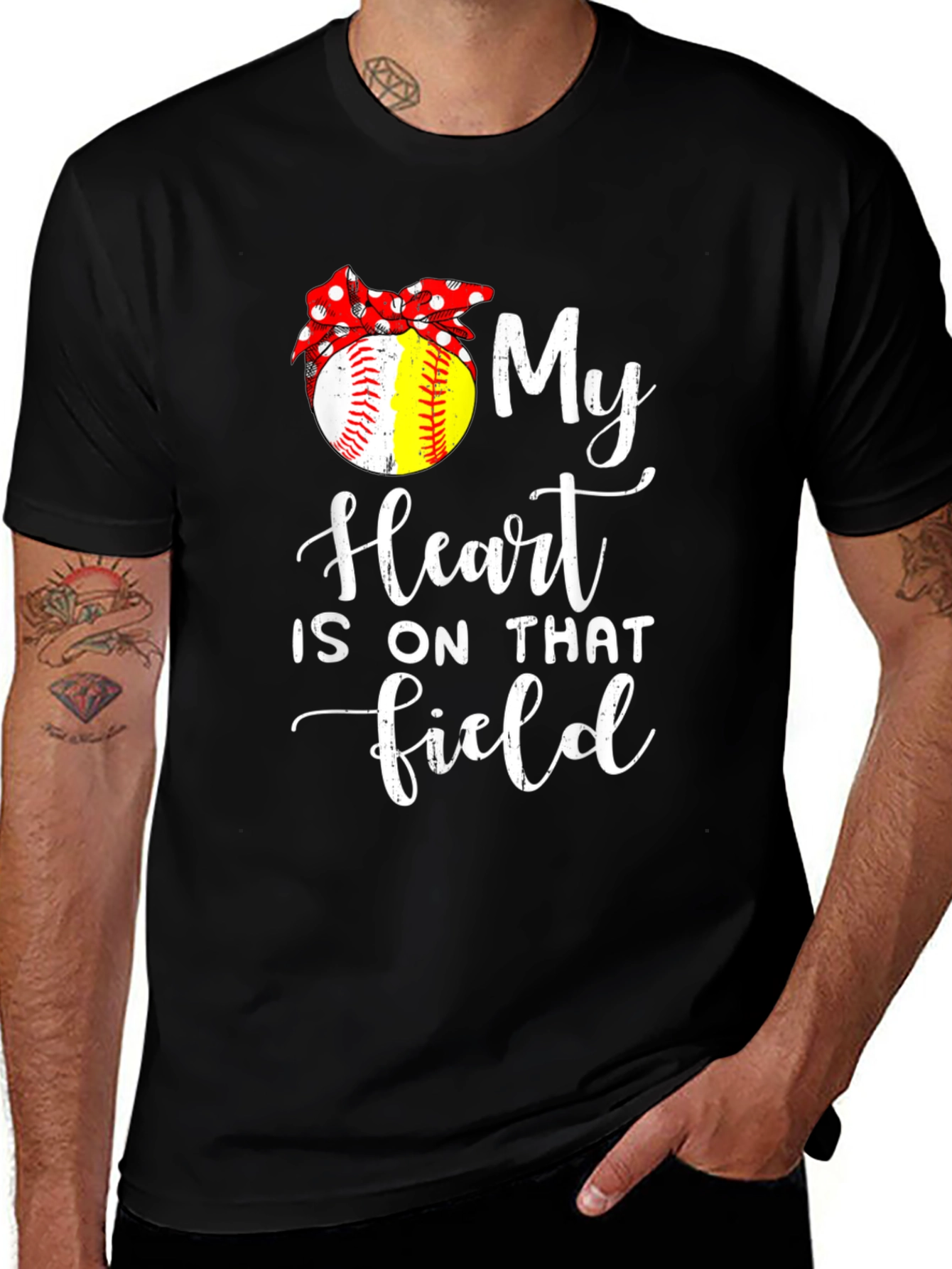 Variant 23 of My Heart Is On That Field T-Shirt