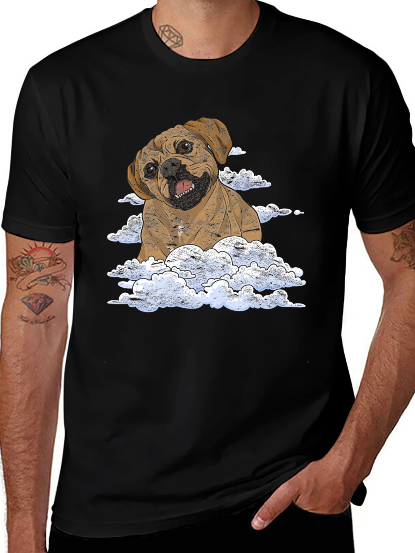 Variant 11 of Dog in Clouds Graphic T-Shirt