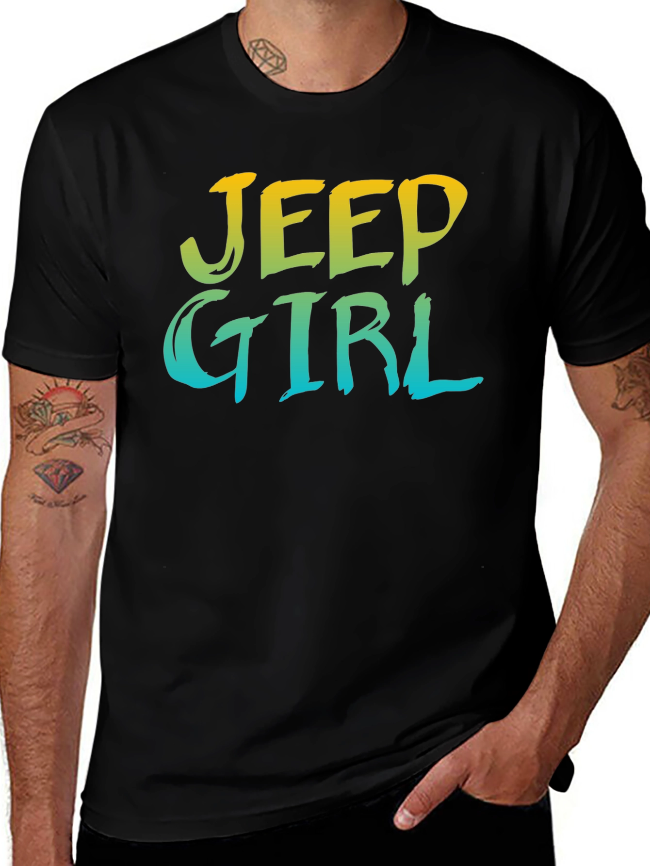 Jeep Girl Black T-Shirt