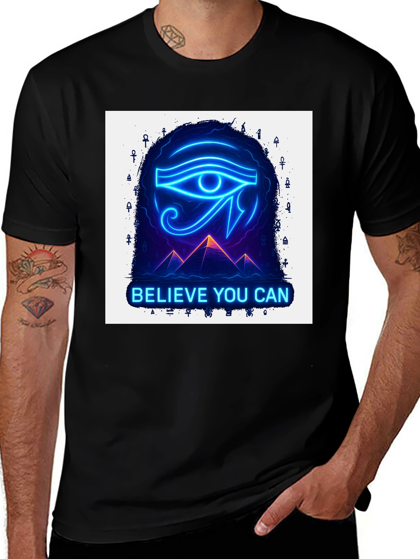 Variant 21 of Eye of Ra Graphic Tee - Believe You Can