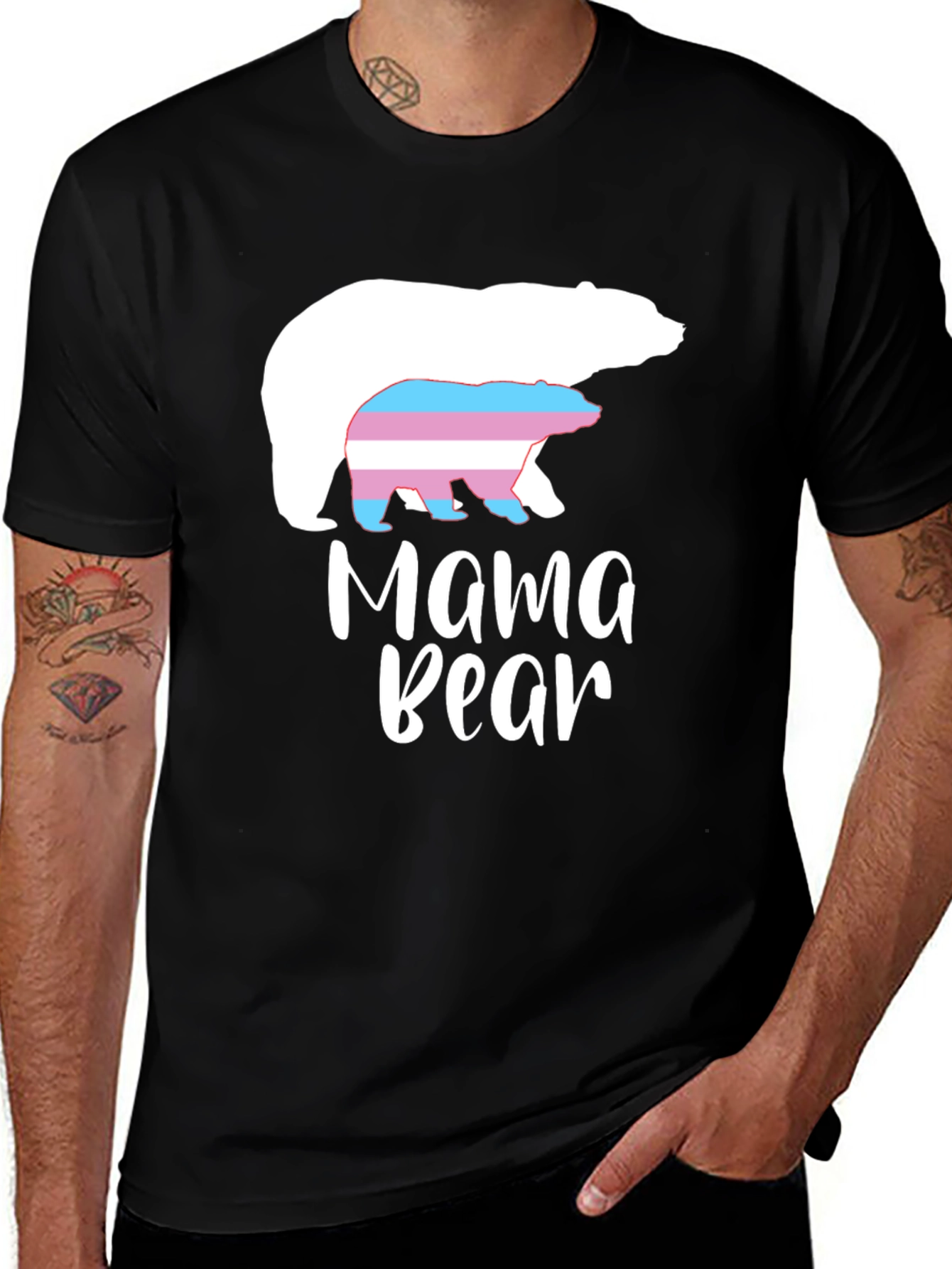 Variant 14 of Mama Bear Transgender Pride T-Shirt
