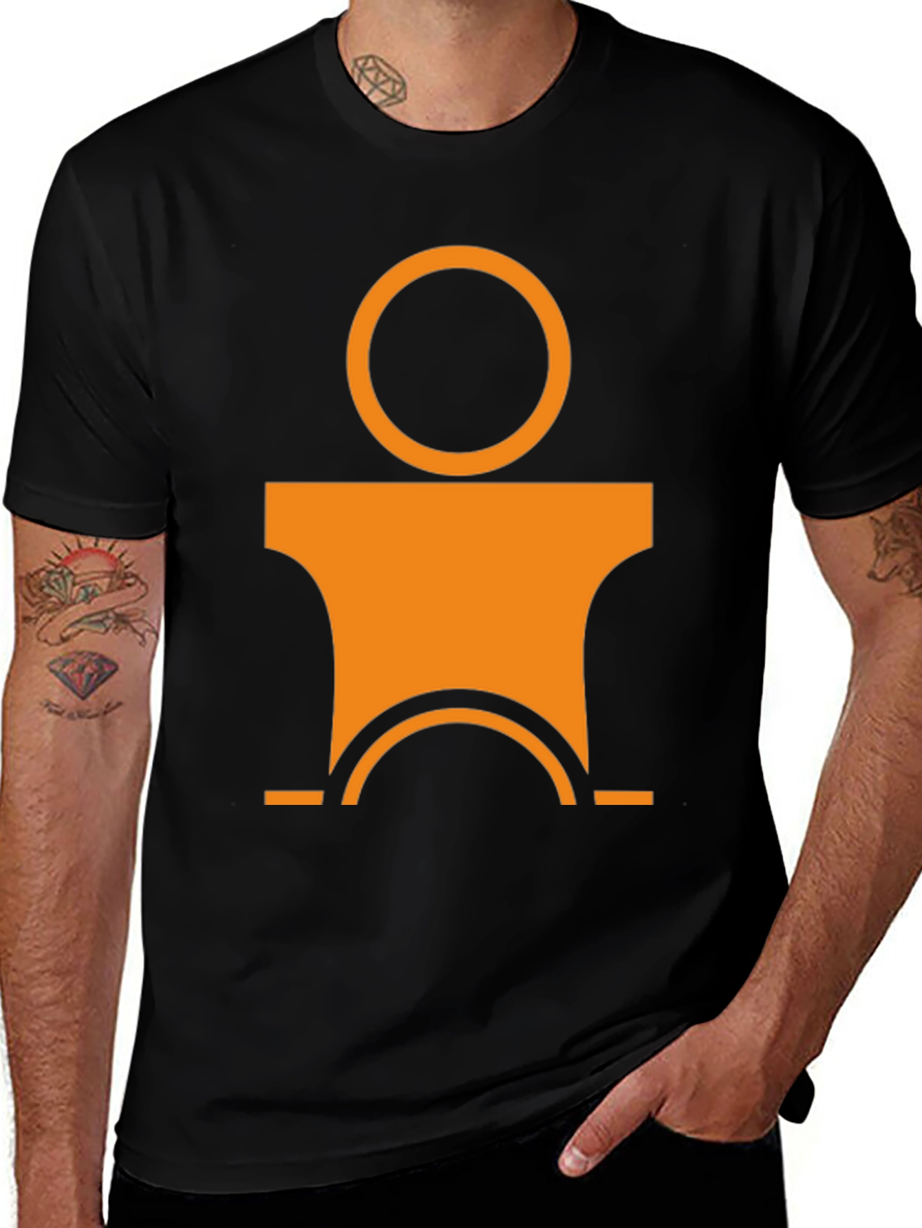 Variant 17 of Abstract Orange Graphic T-Shirt