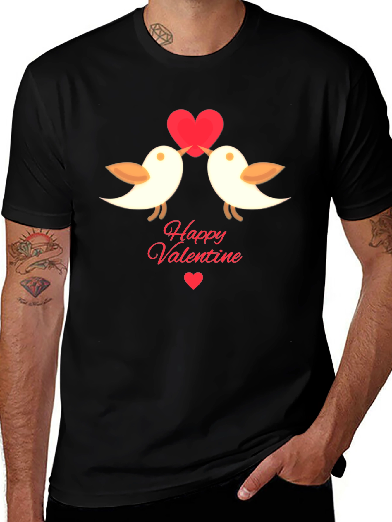 Variant 10 of Happy Valentine's Day Bird Couple T-Shirt