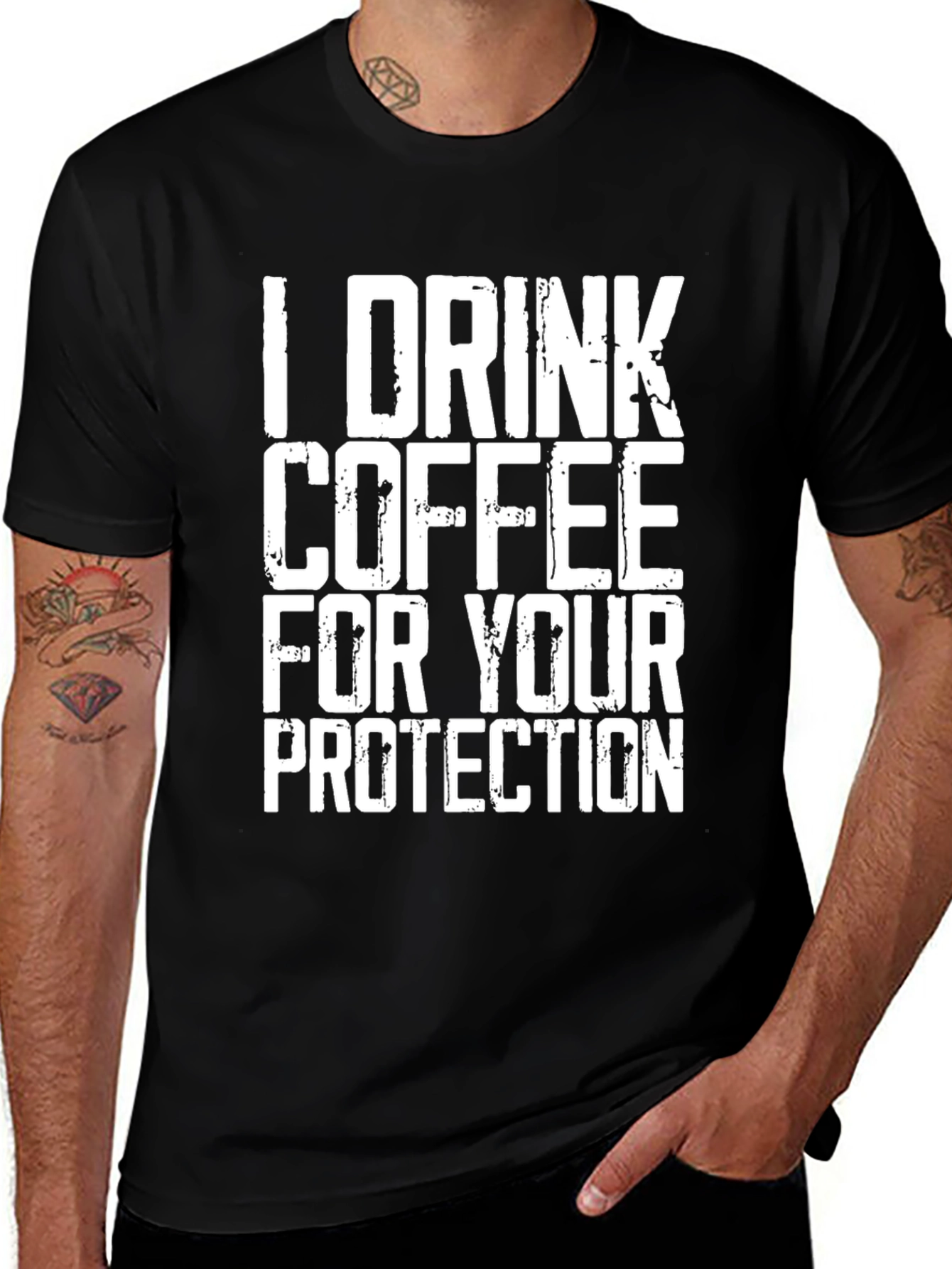 Variant 8 of Coffee Protection T-Shirt - Funny Novelty Tee