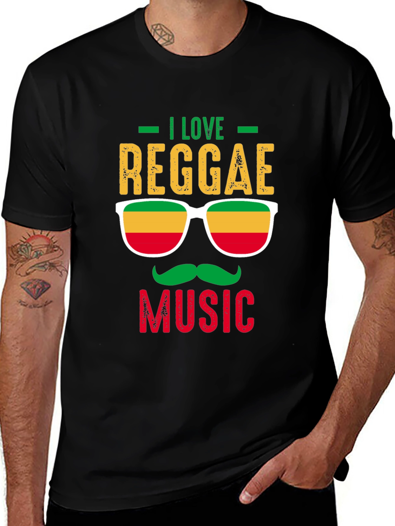 Variant 8 of Reggae Music Lover T-Shirt