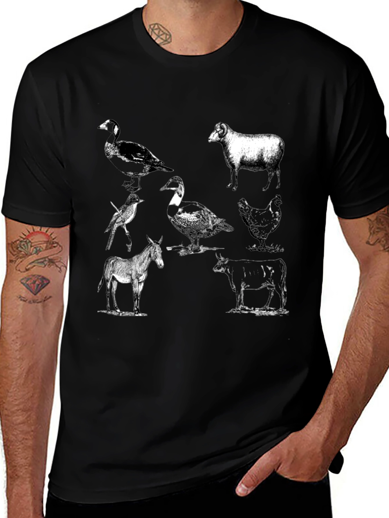 Variant 6 of Farm Animal Graphic Tee