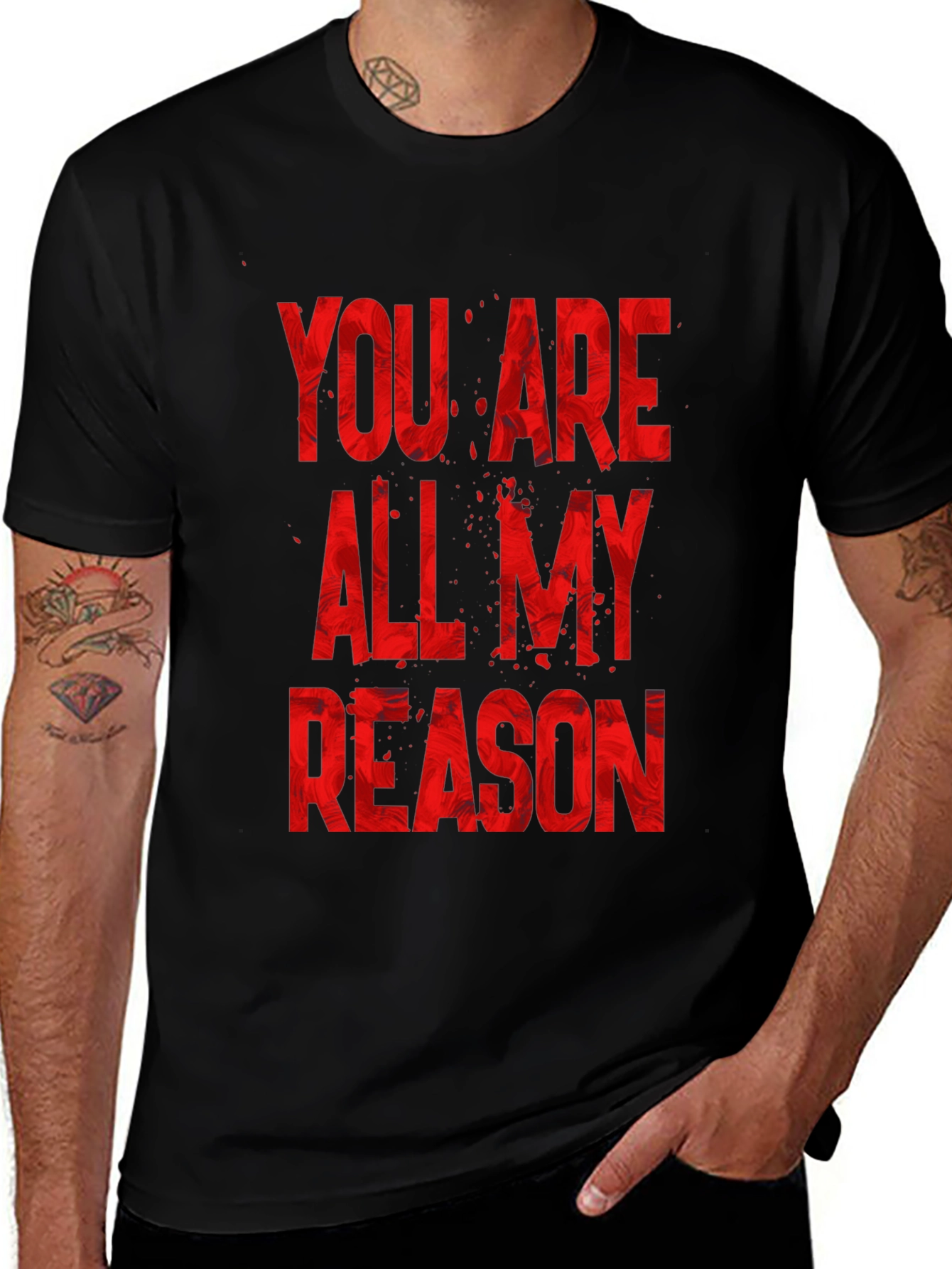 Variant 22 of You Are All My Reason Black T-Shirt