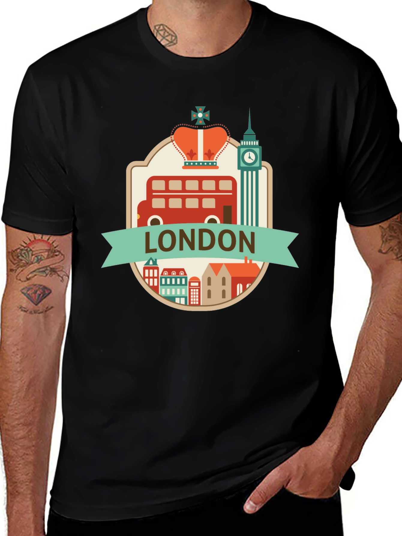 London T-Shirt Black Graphic Tee