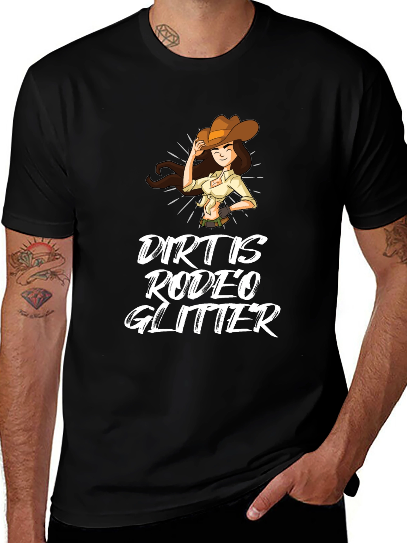 Variant 15 of Dirt is Rodeo Glitter T-Shirt