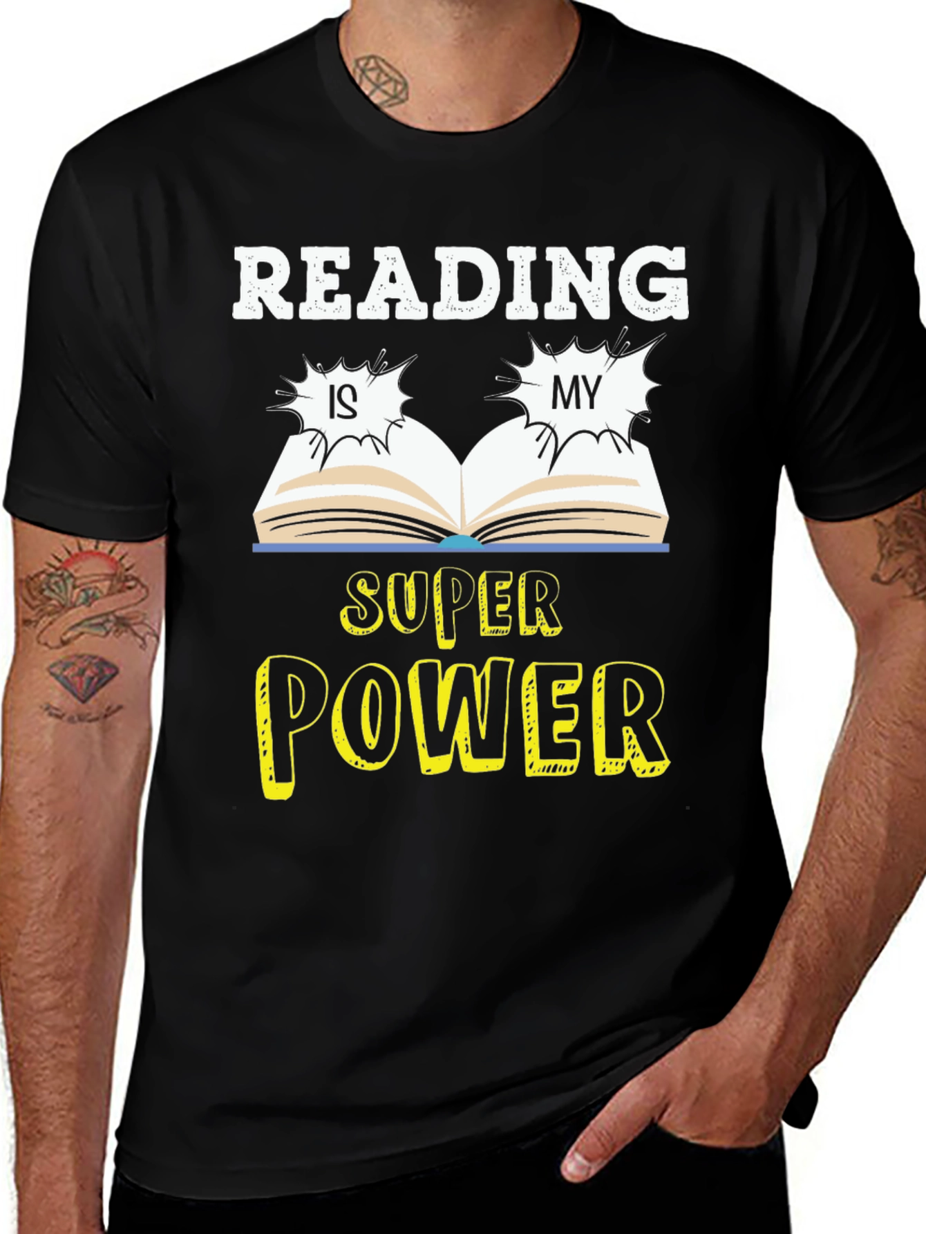 Variant 28 of Reading is My Superpower Graphic Tee