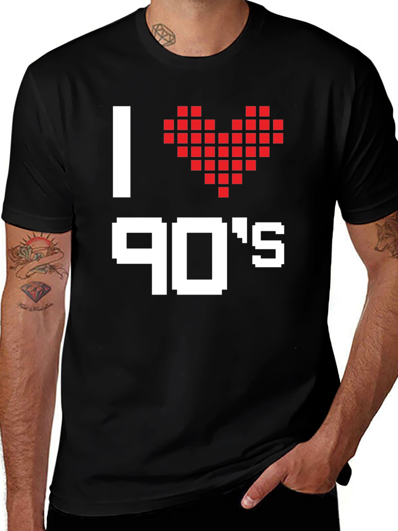 Variant 11 of I Love the 90's Pixel Art T-Shirt