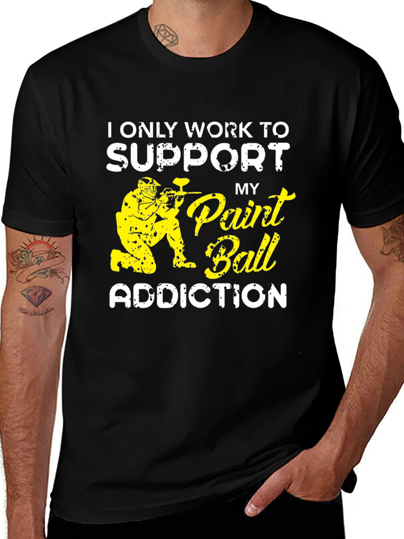 Variant 23 of Paintball Addiction T-Shirt - Funny Novelty Tee