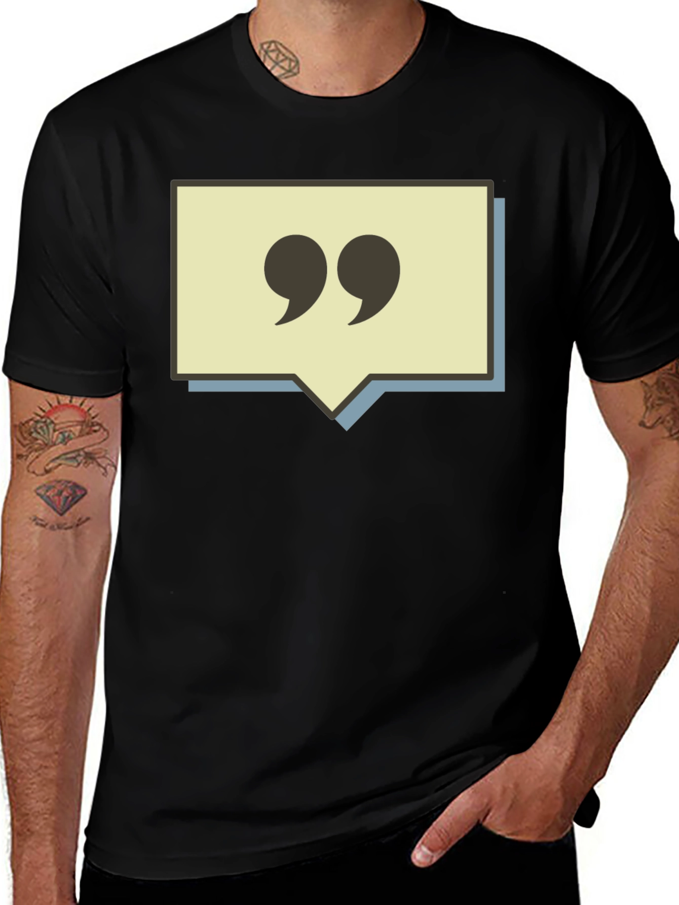 Variant 20 of Quotation Bubble Graphic T-Shirt
