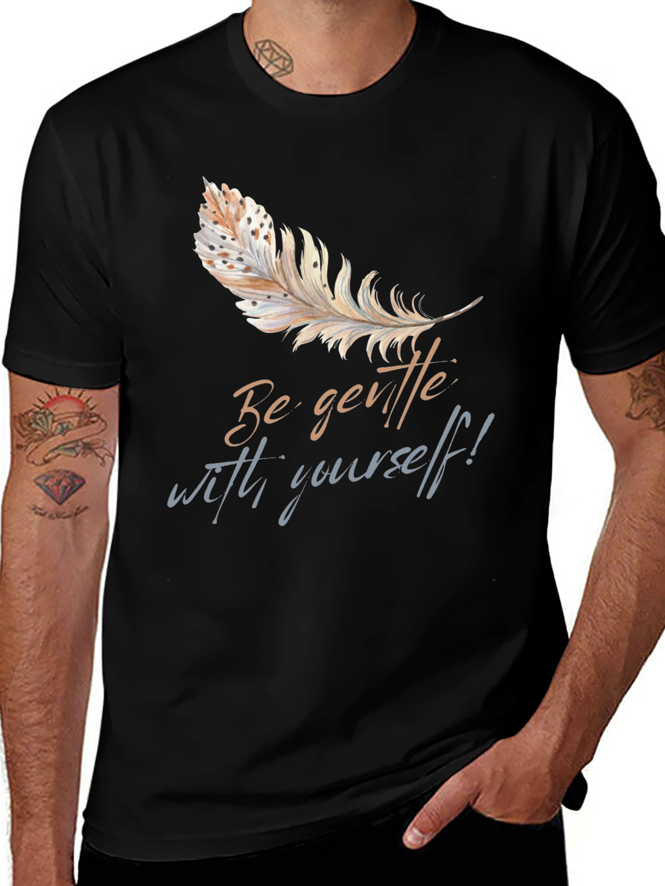 Variant 11 of Gentle Feather Graphic T-Shirt