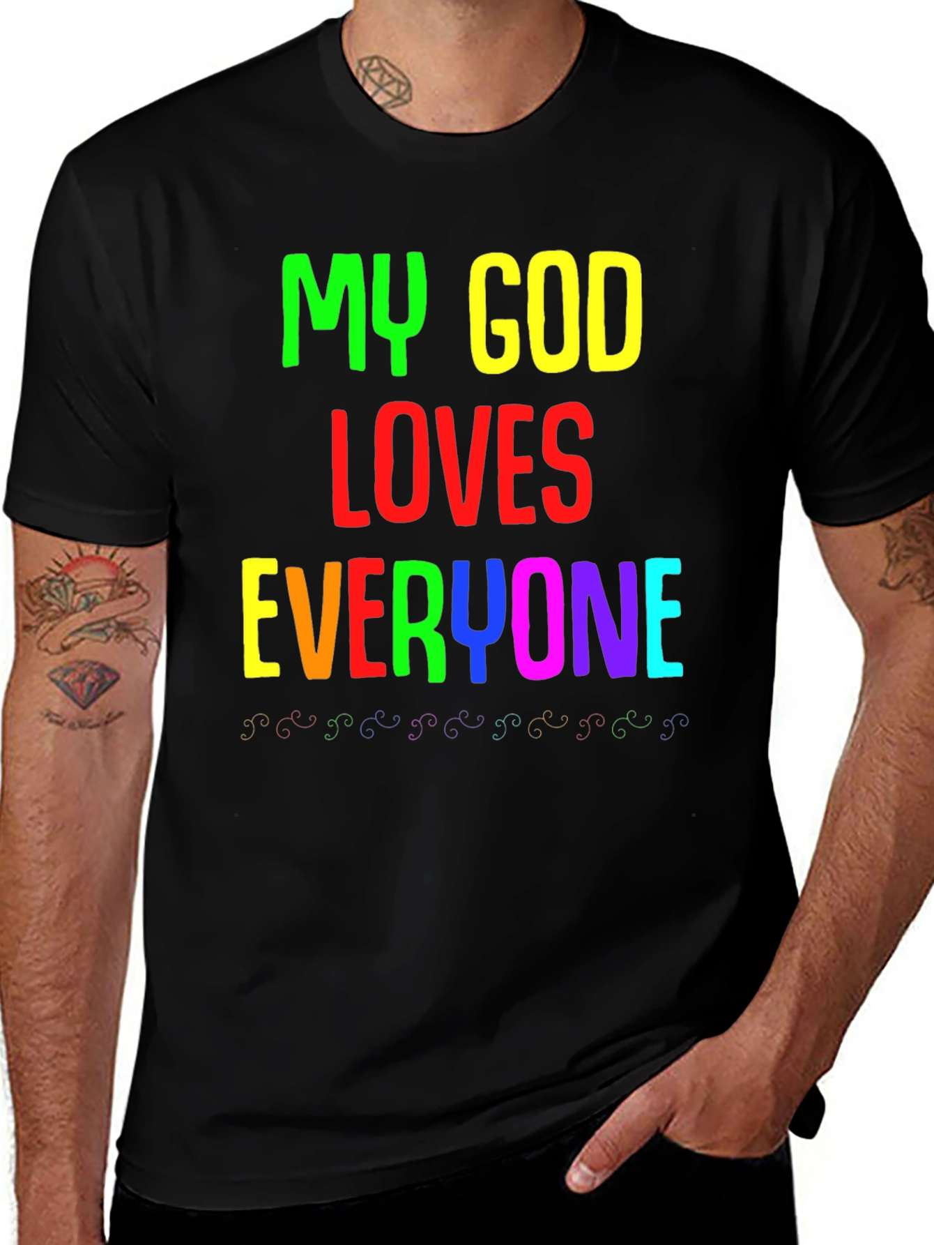 Variant 24 of My God Loves Everyone Graphic T-Shirt