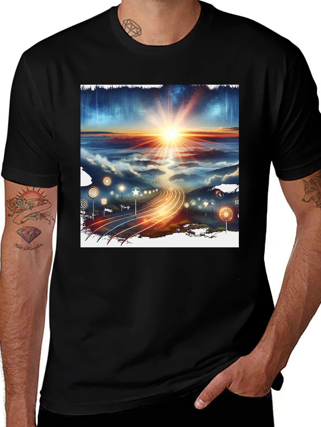 Variant 5 of Sunset Road Trip Graphic Tee