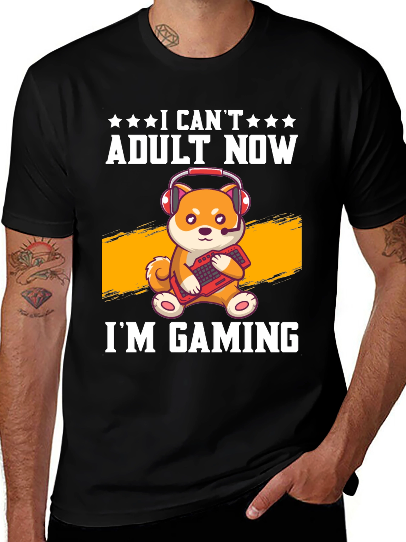 Variant 7 of I Can't Adult Now I'm Gaming T-Shirt