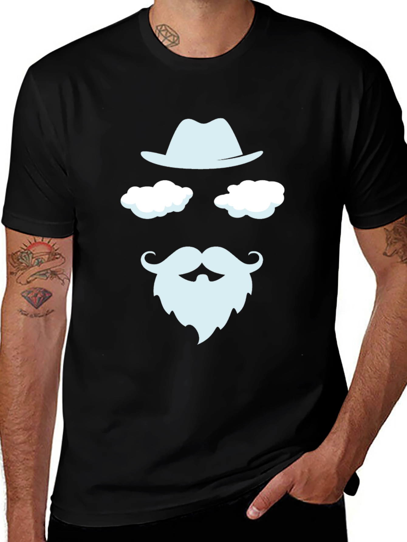 Variant 11 of Funny Weather Beard Graphic Tee