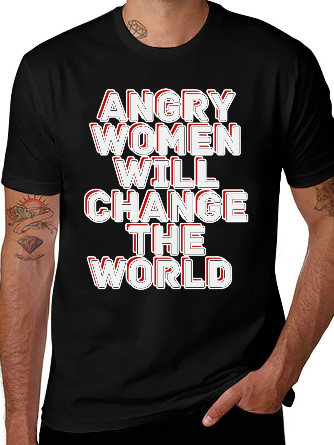 Variant 9 of Angry Women Will Change the World Graphic Tee