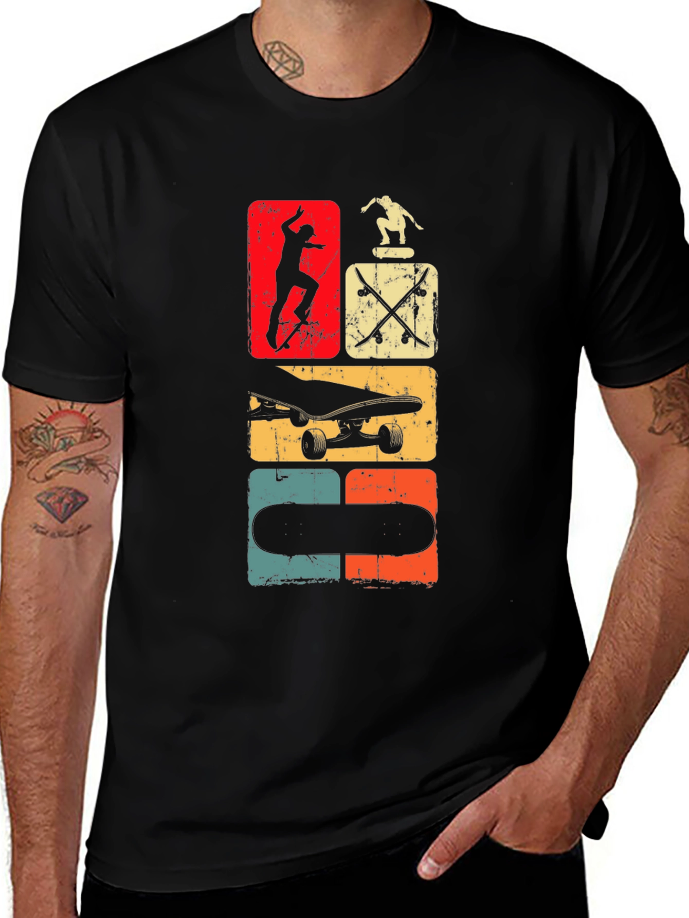 Retro Skateboarder Graphic Tee