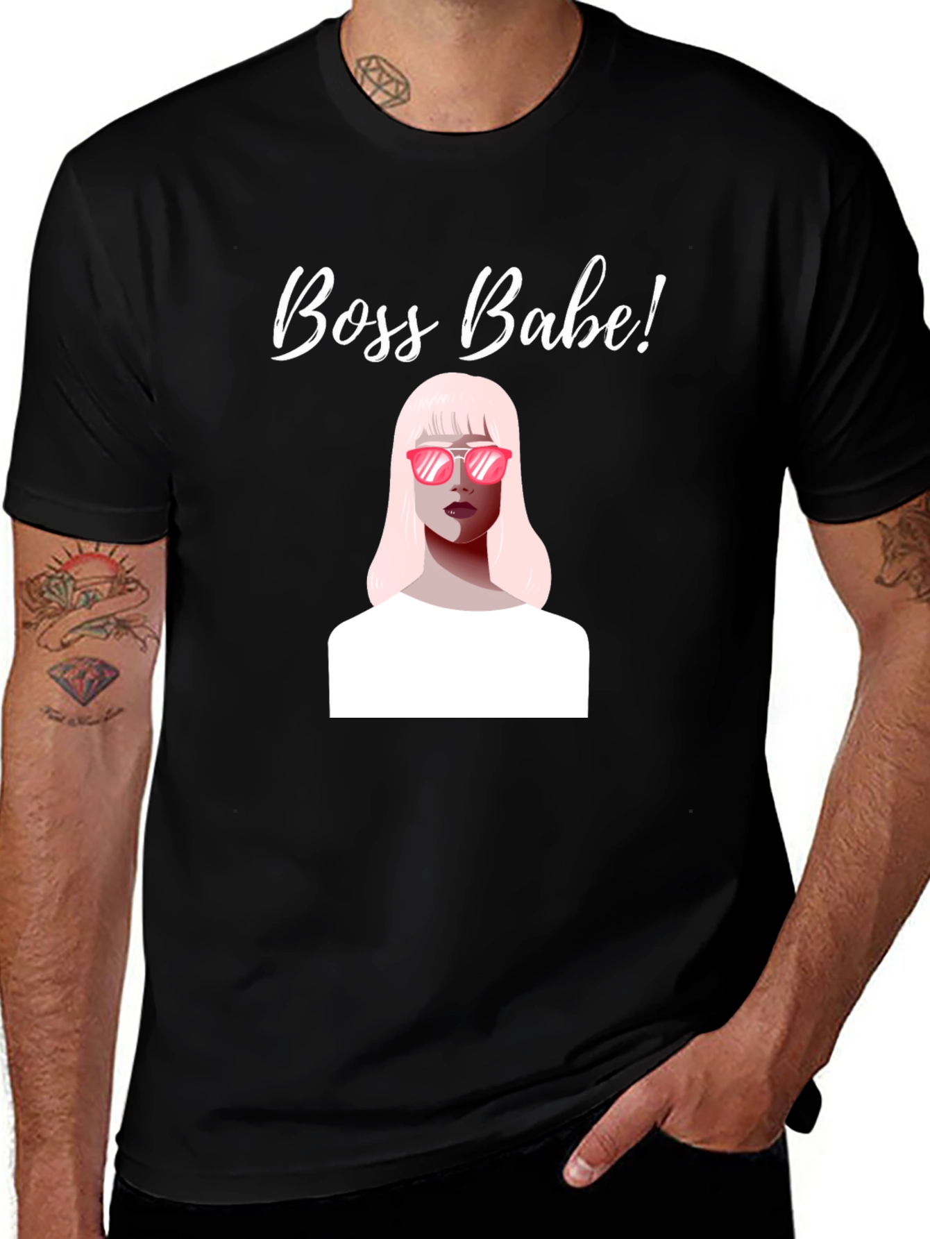 Variant 25 of Boss Babe Graphic Tee - Stylish & Empowering!