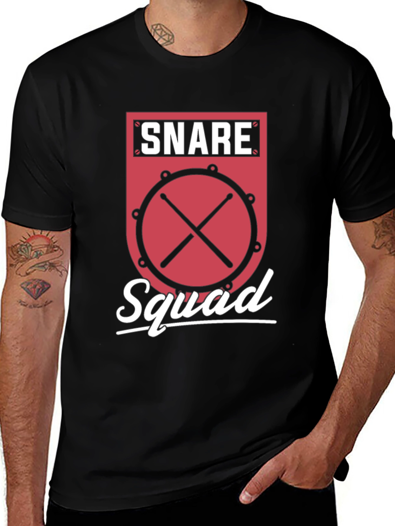 Variant 13 of Snare Squad Drummer Graphic Tee