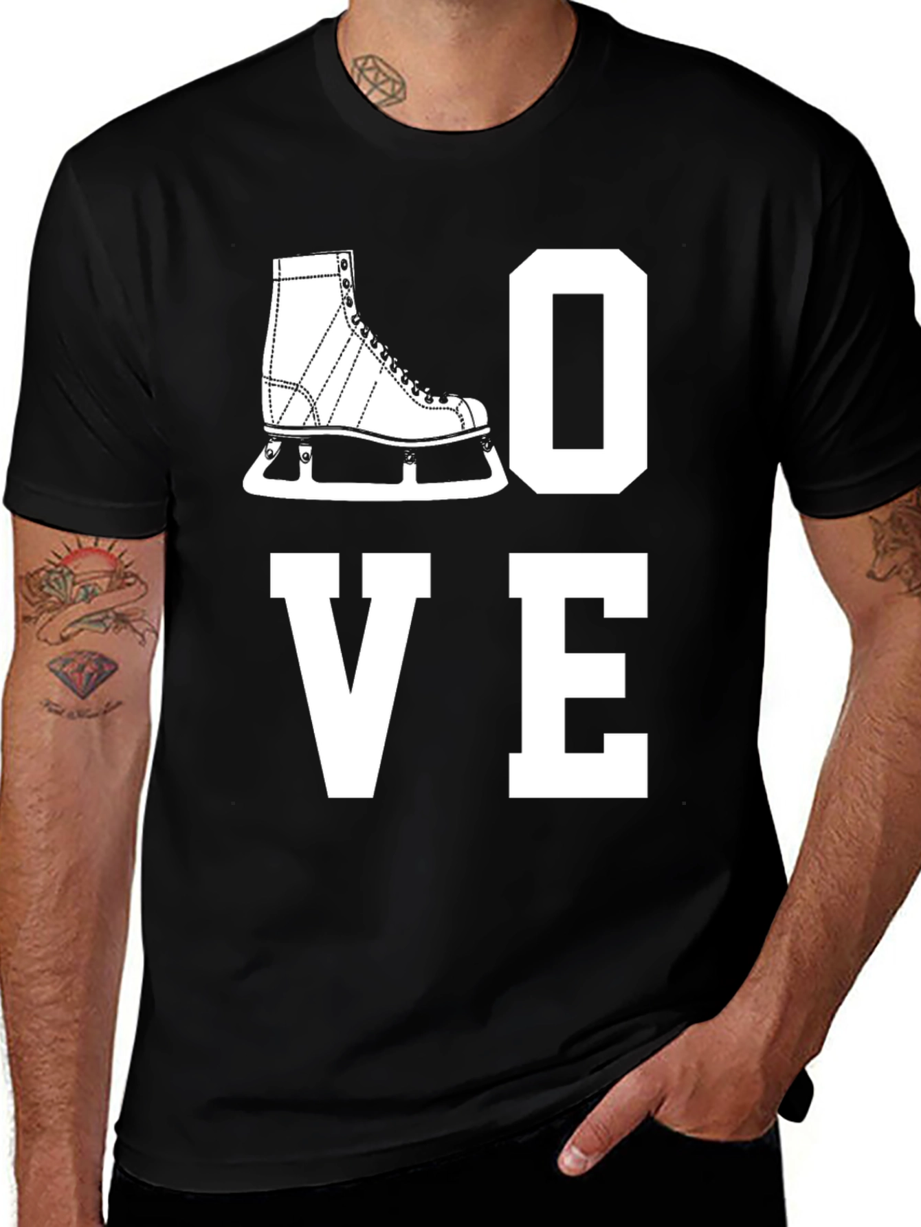 Variant 29 of Ice Skating Lover Graphic Tee