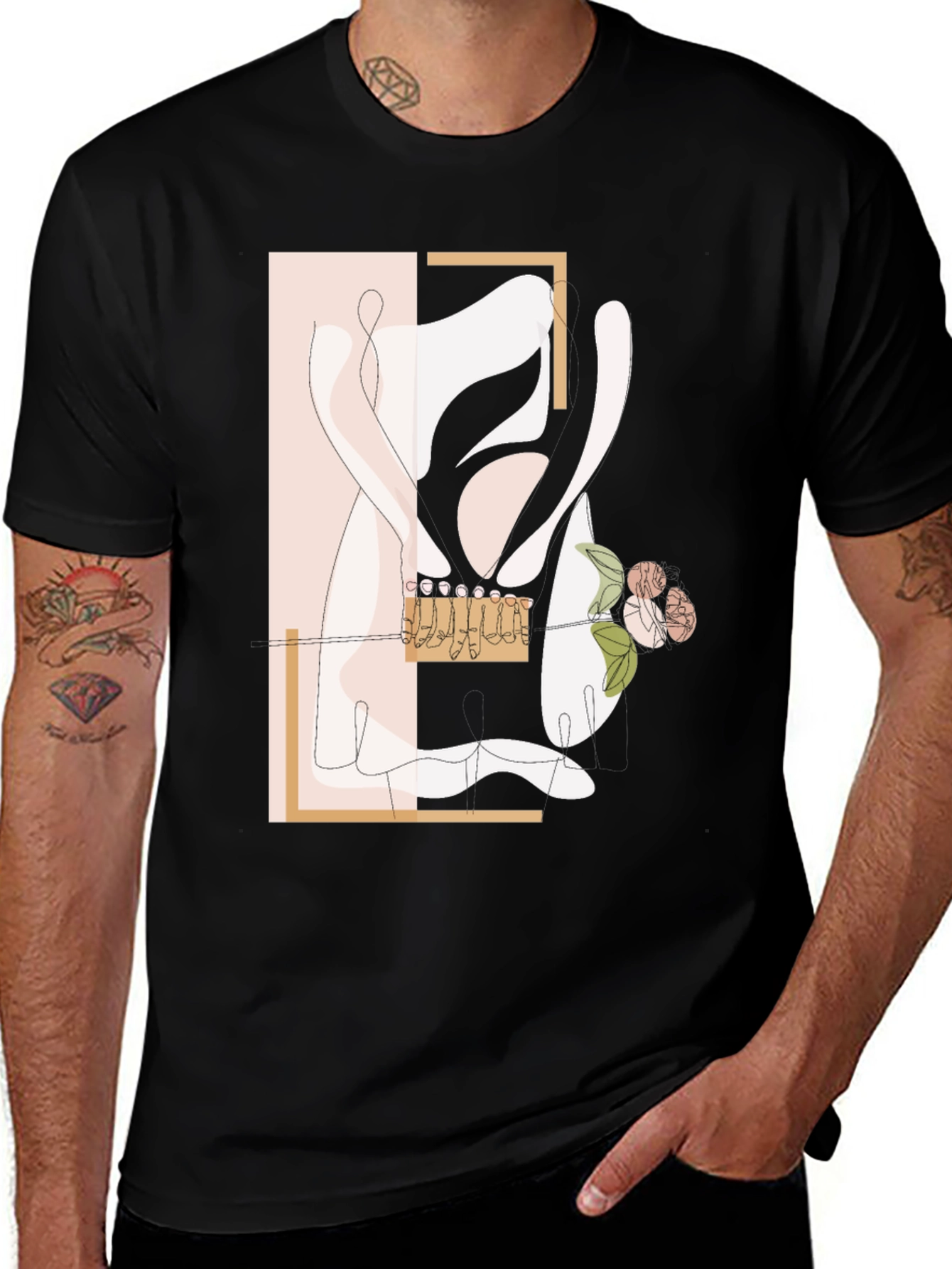 Variant 3 of Abstract Ballet T-Shirt - Stylish Dance Design