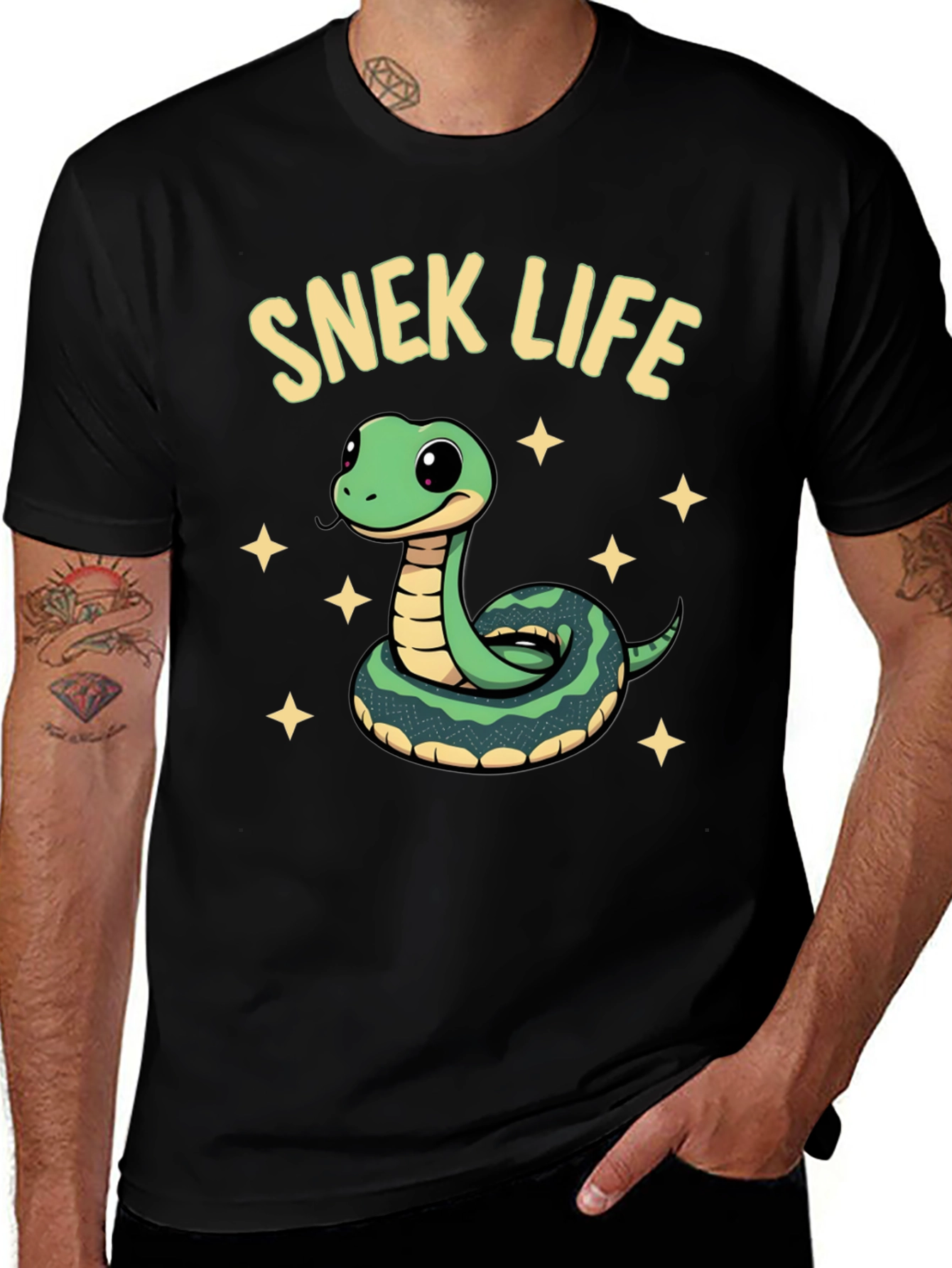 Variant 12 of Snek Life T-Shirt - Cute Snake Cartoon Tee