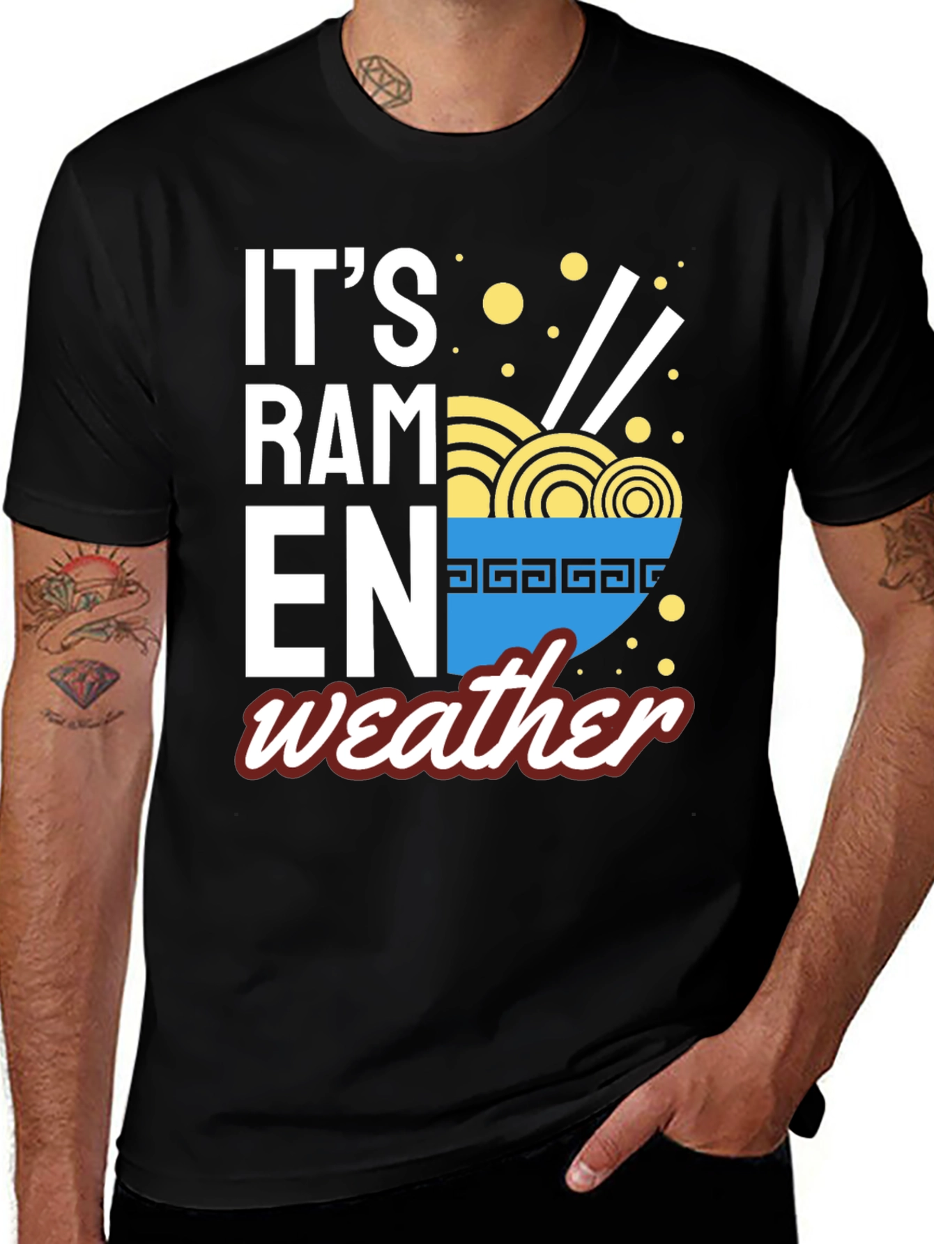 It's Ramen Weather T-Shirt - Cozy Foodie Tee