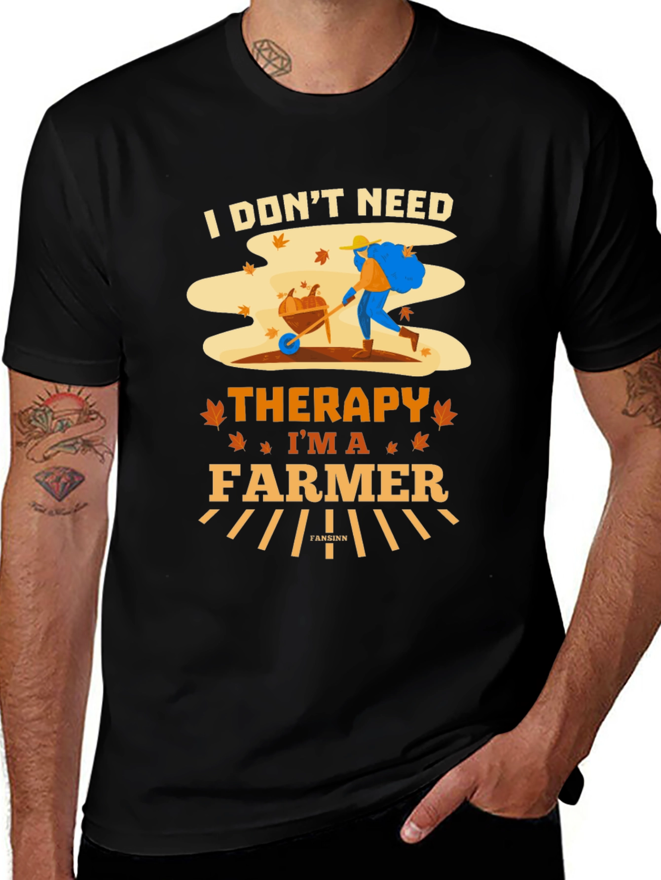 Variant 2 of I Don't Need Therapy, I'm a Farmer T-Shirt