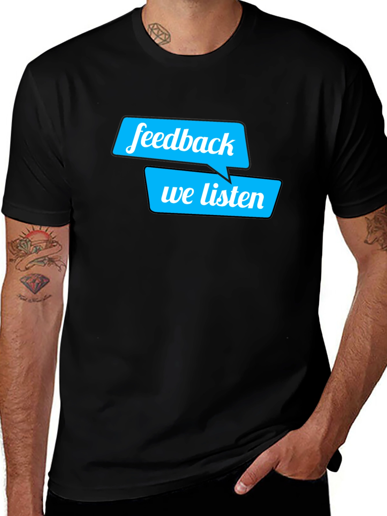Feedback We Listen T-Shirt - Soft Cotton Tee