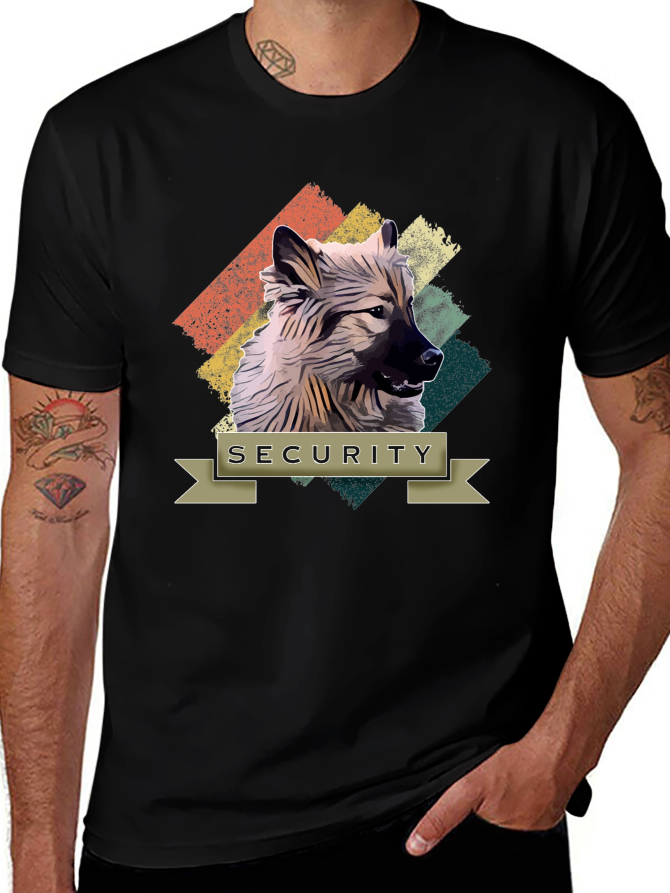 Variant 15 of Vintage Security Dog T-Shirt - Guard Dog Tee