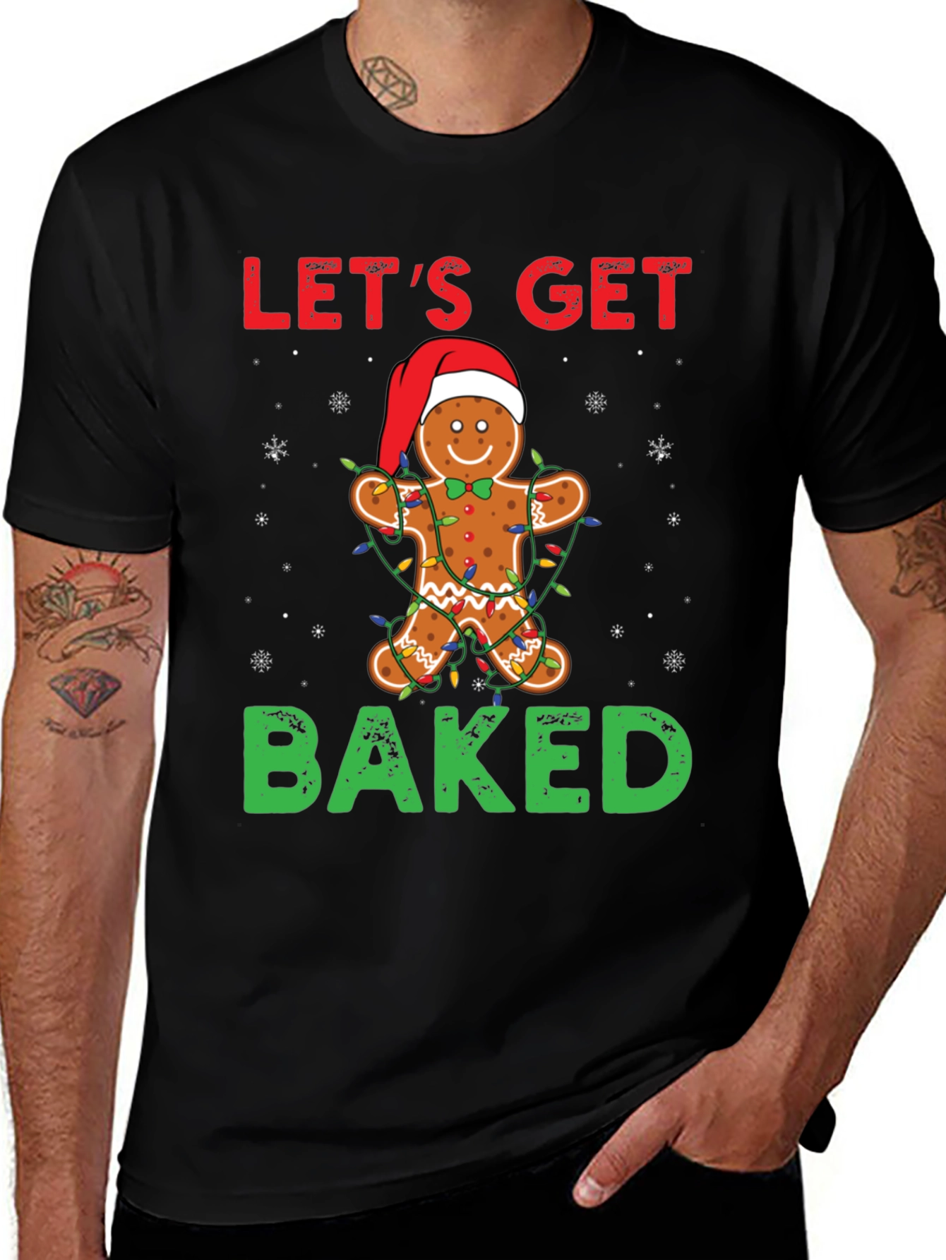 Let's Get Baked Gingerbread Christmas T-Shirt
