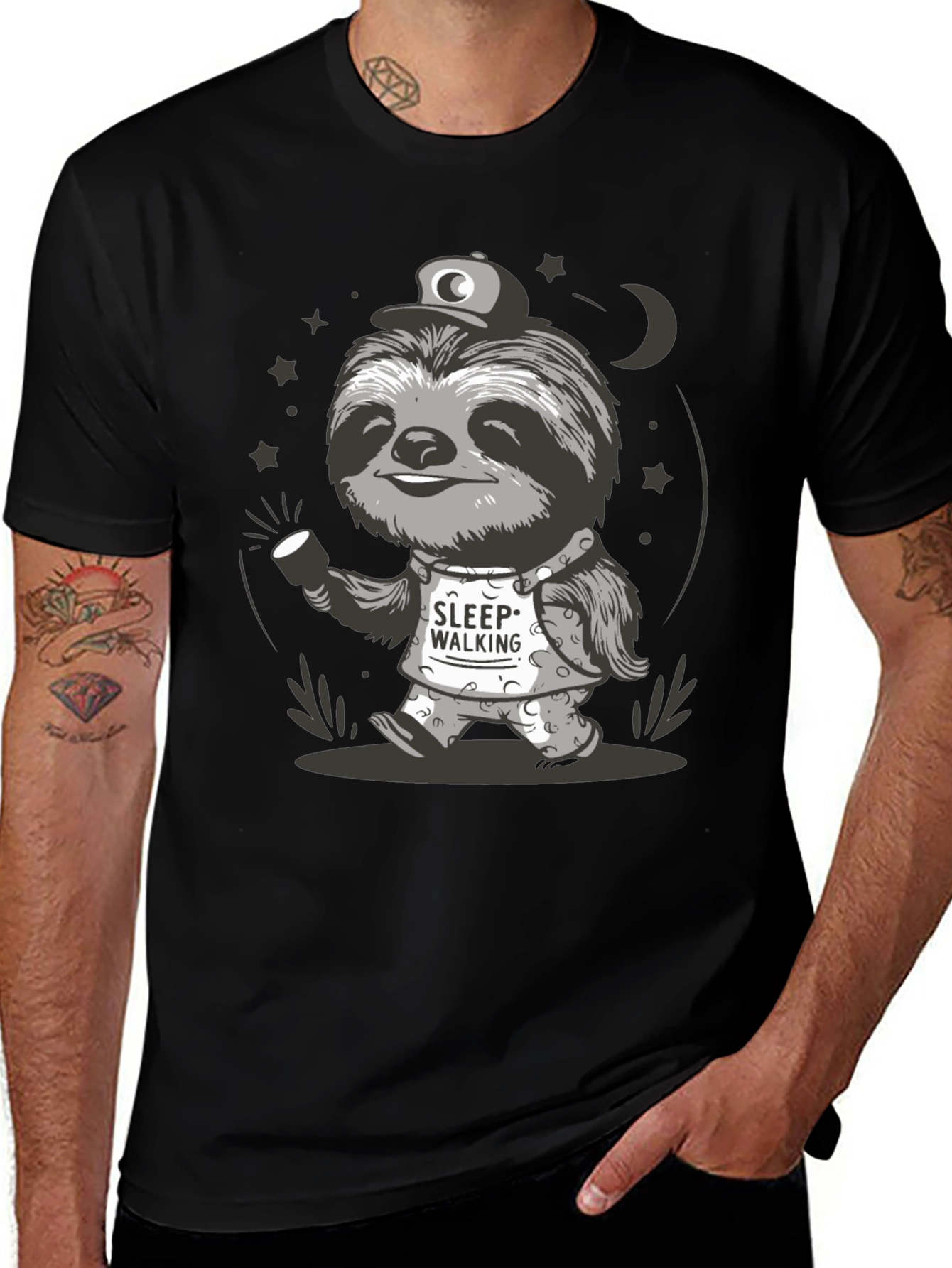 Variant 5 of Sleepwalking Sloth Graphic Tee