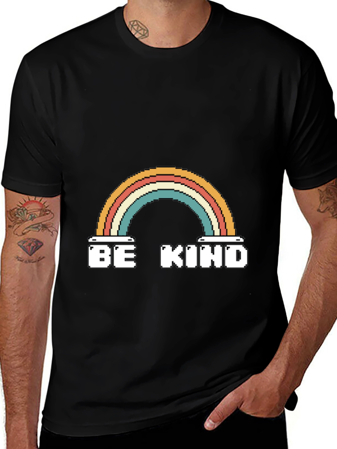Variant 13 of Be Kind Rainbow Graphic Tee