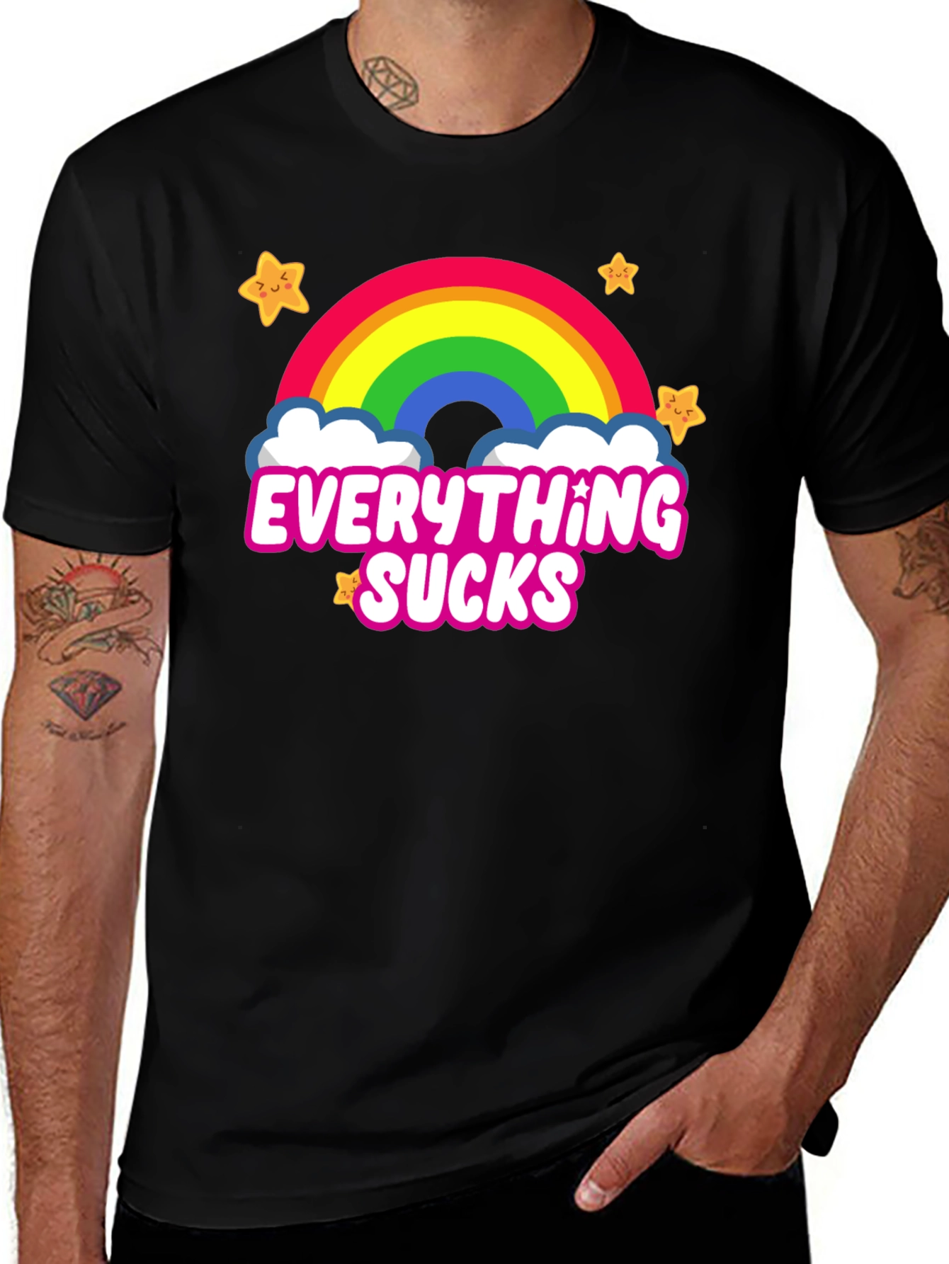 Variant 23 of Everything Sucks Rainbow T-Shirt