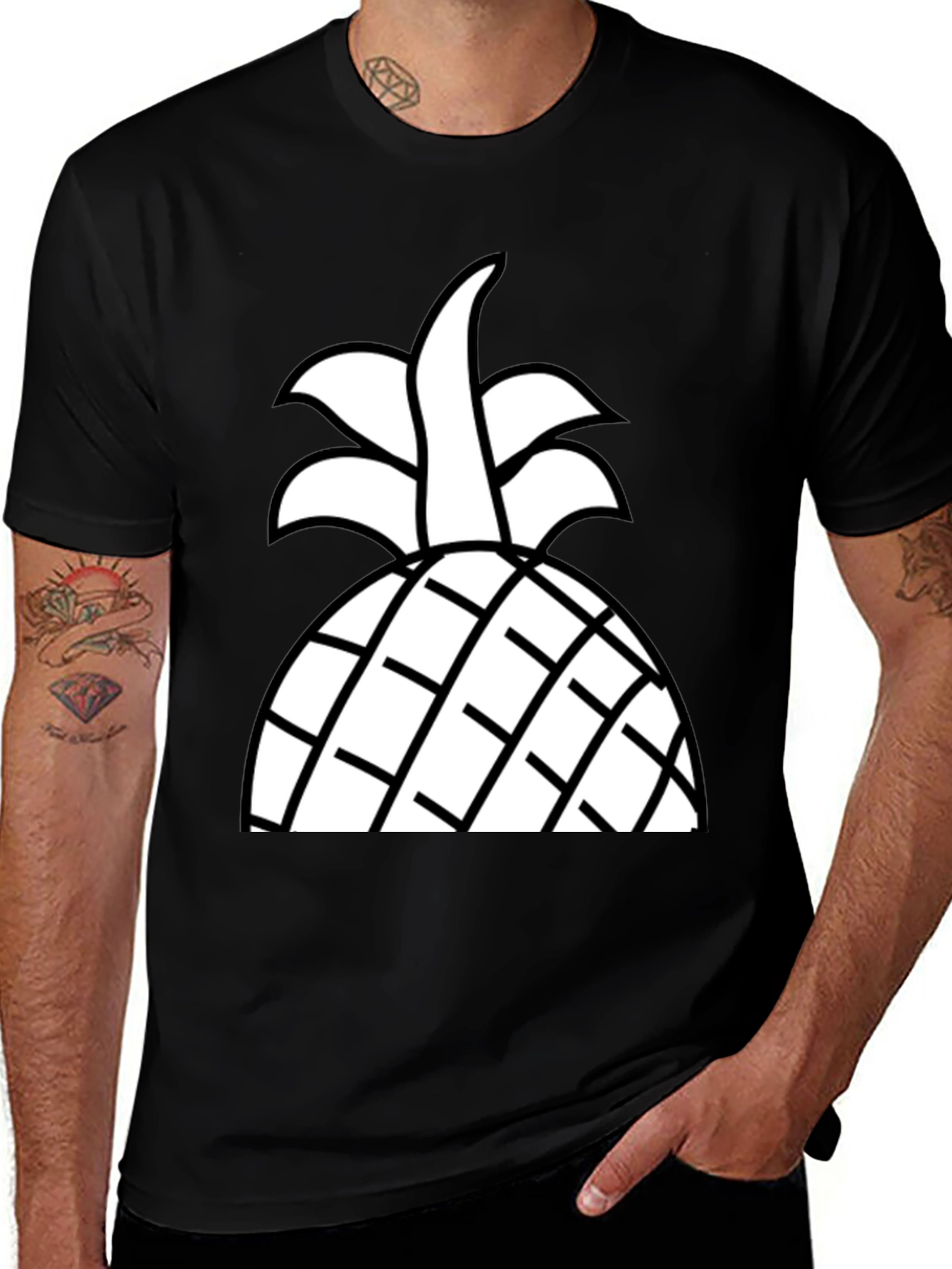 Variant 15 of Pineapple Graphic Tee - Stylish Summer Apparel
