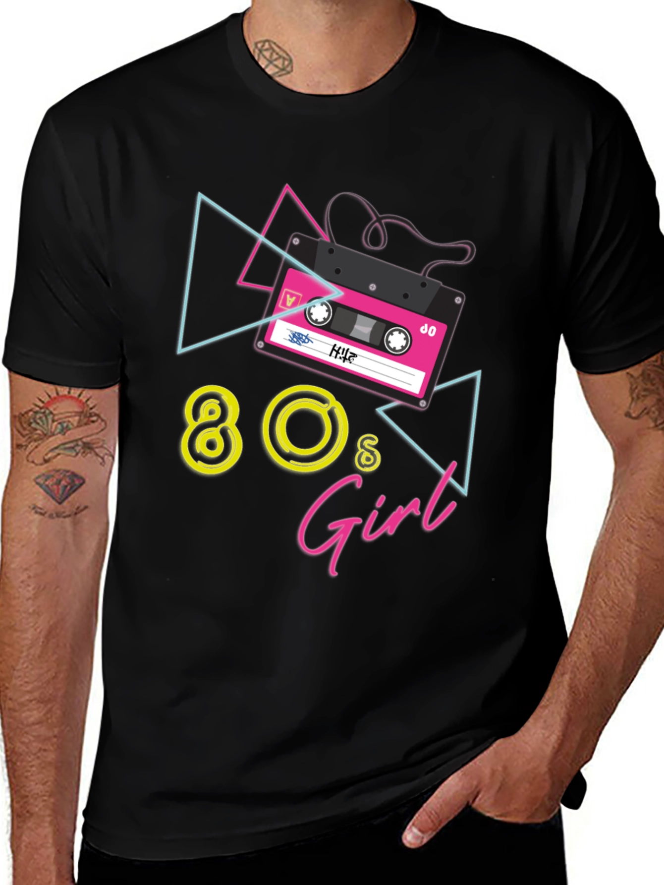 Variant 17 of 80s Girl Cassette Tape T-Shirt
