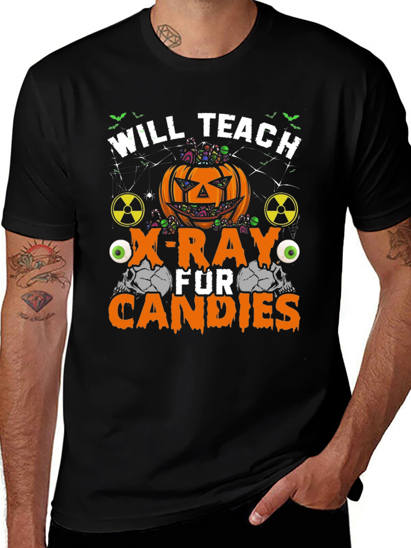 Halloween X-Ray Teacher T-Shirt