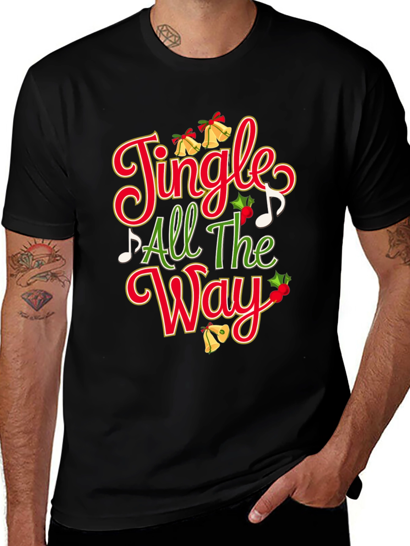 Festive Jingle All The Way Christmas T-Shirt