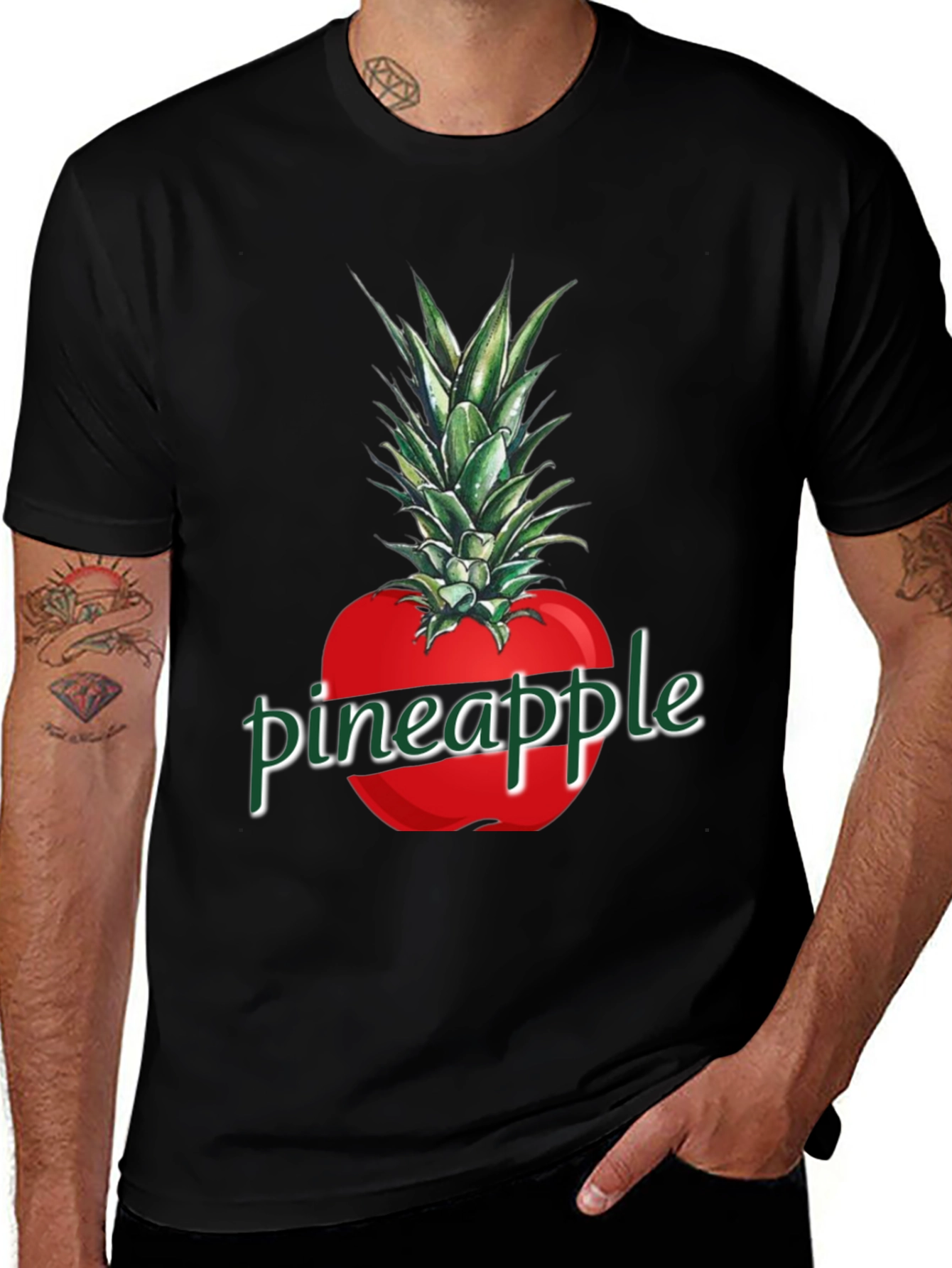 Variant 18 of Pineapple Tomato Funny Graphic T-Shirt
