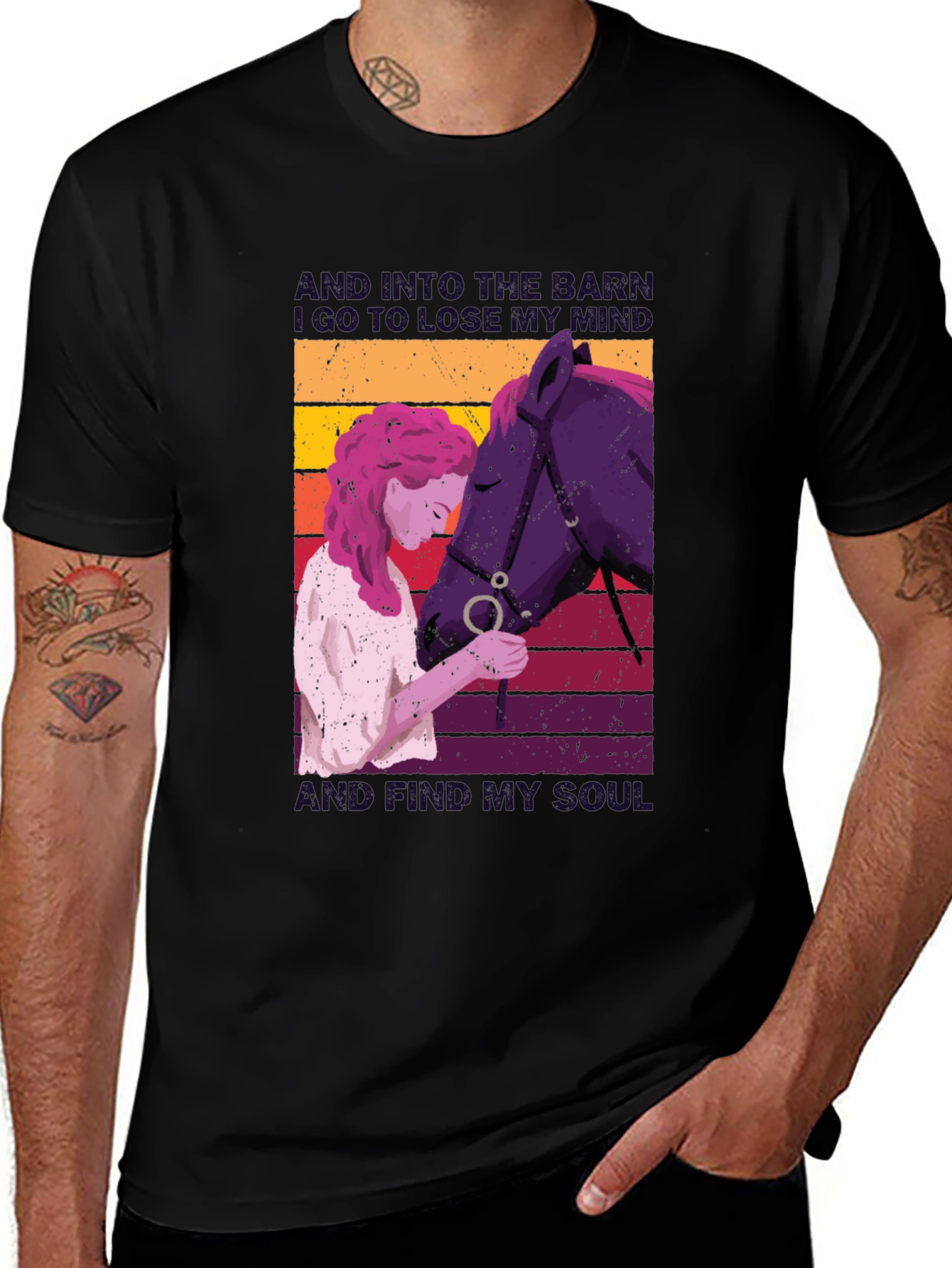 Variant 17 of Equestrian Soul T-Shirt: Horse Lover's Comfort